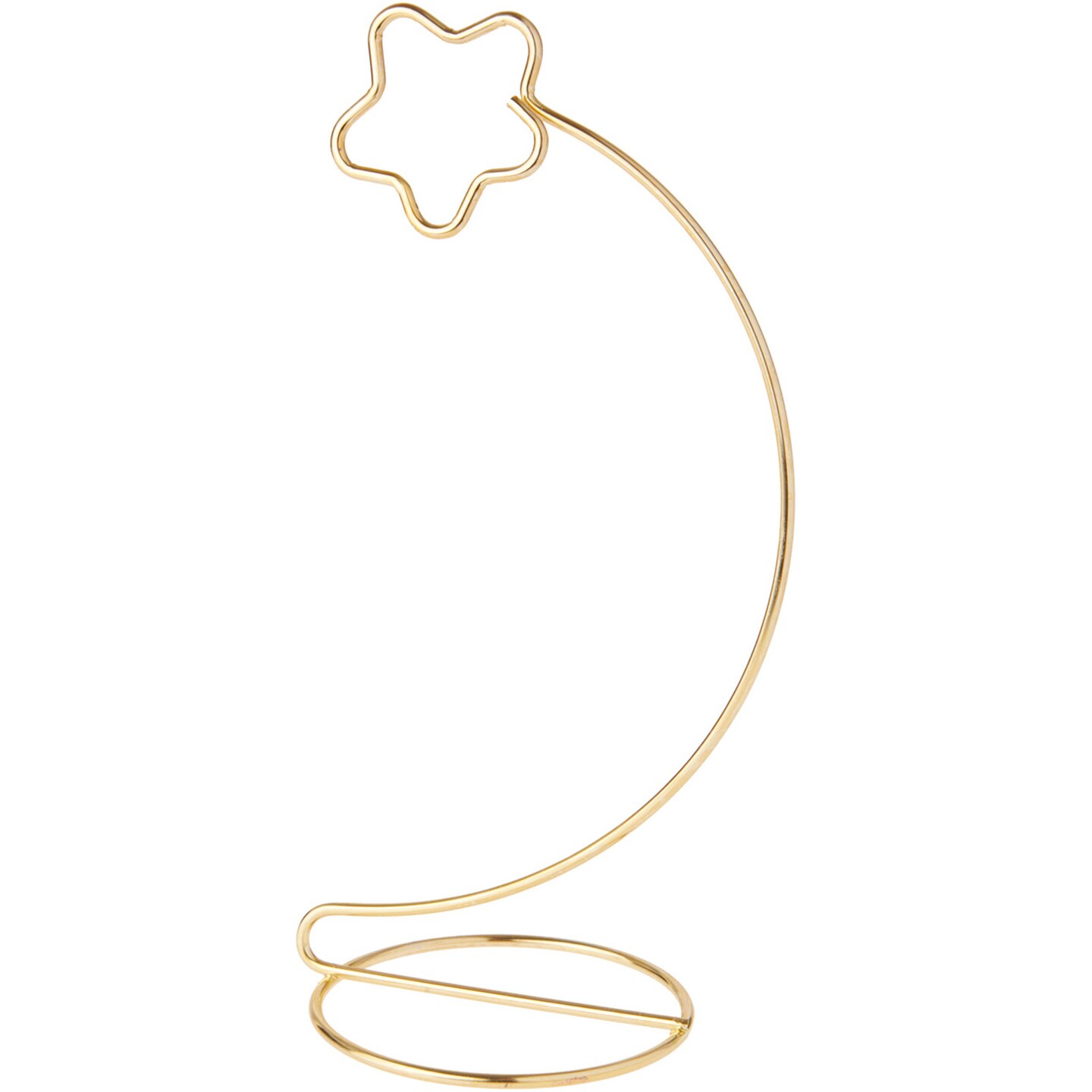Bard&#x27;s Star Gold-toned Ornament Stand, 8.25&#x22; H x 3.5&#x22; W x 3.5&#x22; D