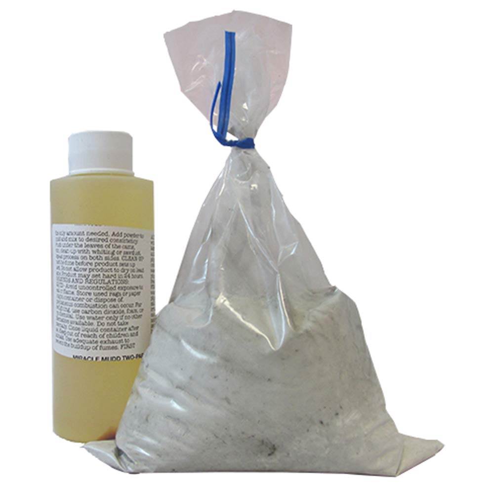 Black Miracle Mudd Stained Glass &#x26; Hobby Craft Cement - for All Lead Work - Small Set 1lb.