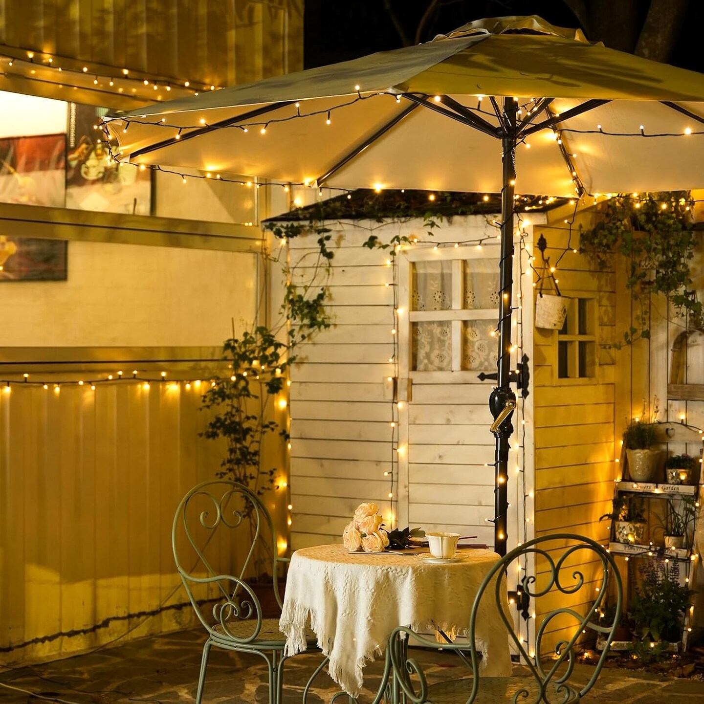 66ft 200 LED Christmas Lights Outdoor, Warm White Christmas Tree Lights Indoor Plug in,