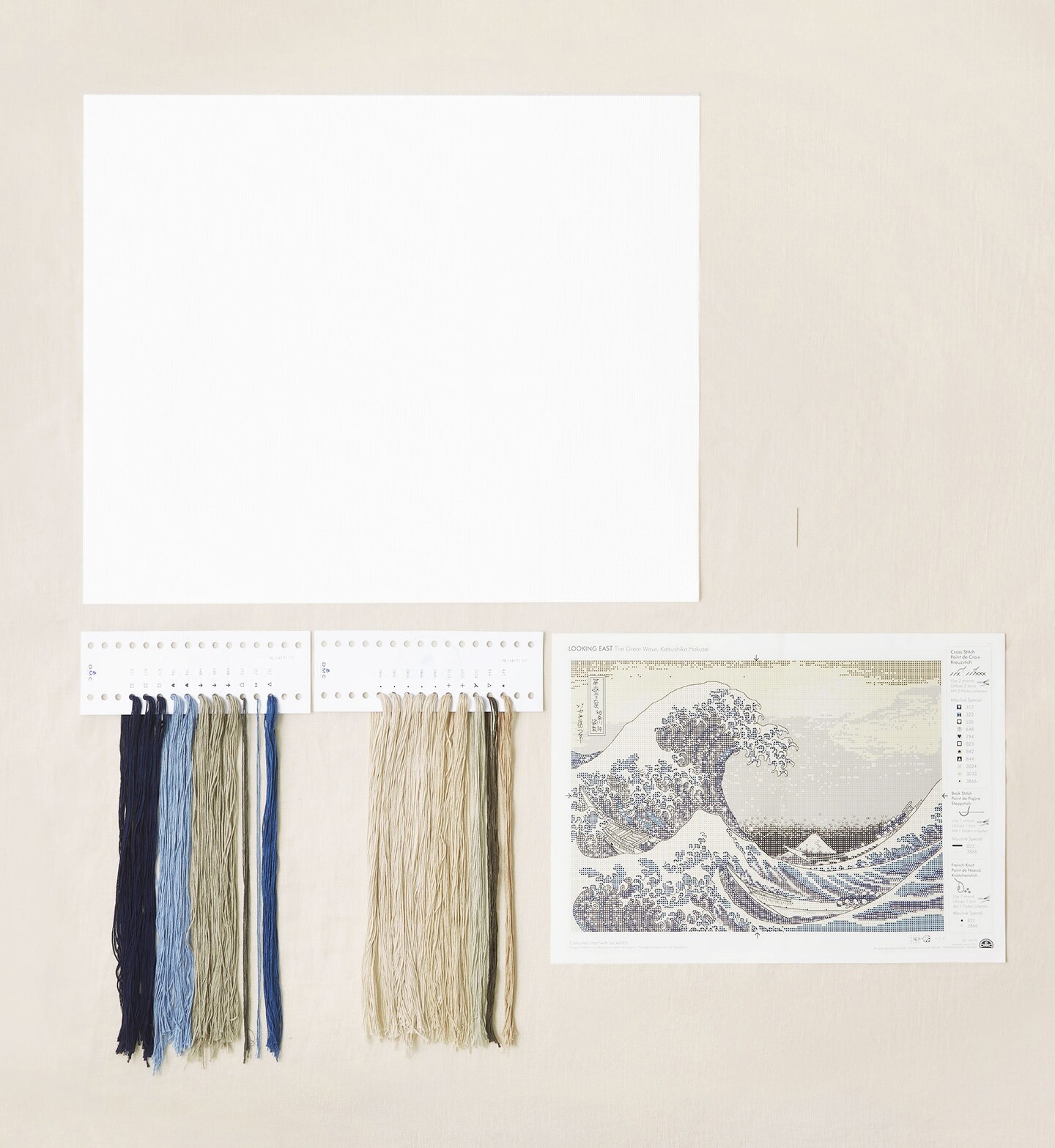 DMC Advanced Cross Stitch Kit-The Great Wave By Katsushika Hokusai