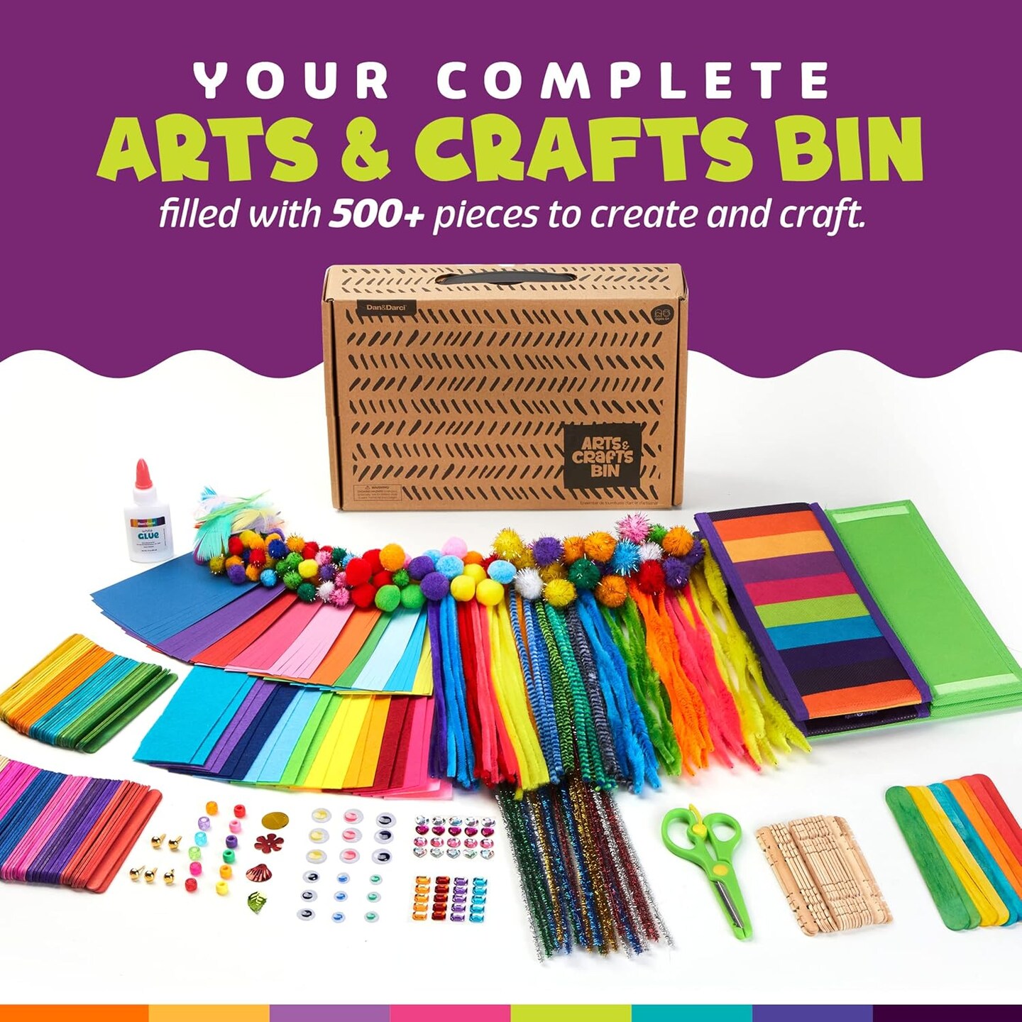 Arts &#x26; Crafts Supplies Kit for Kids and Toddler