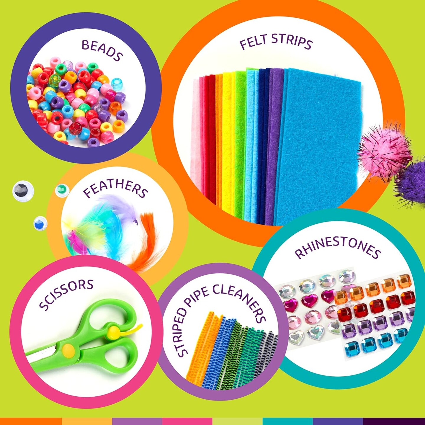 Arts &#x26; Crafts Supplies Kit for Kids and Toddler