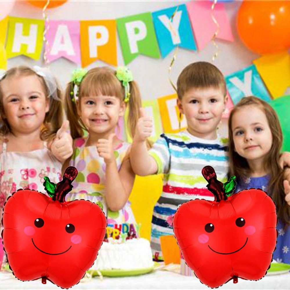 Apple Balloons Foil Fruity Balloons Party Decoration