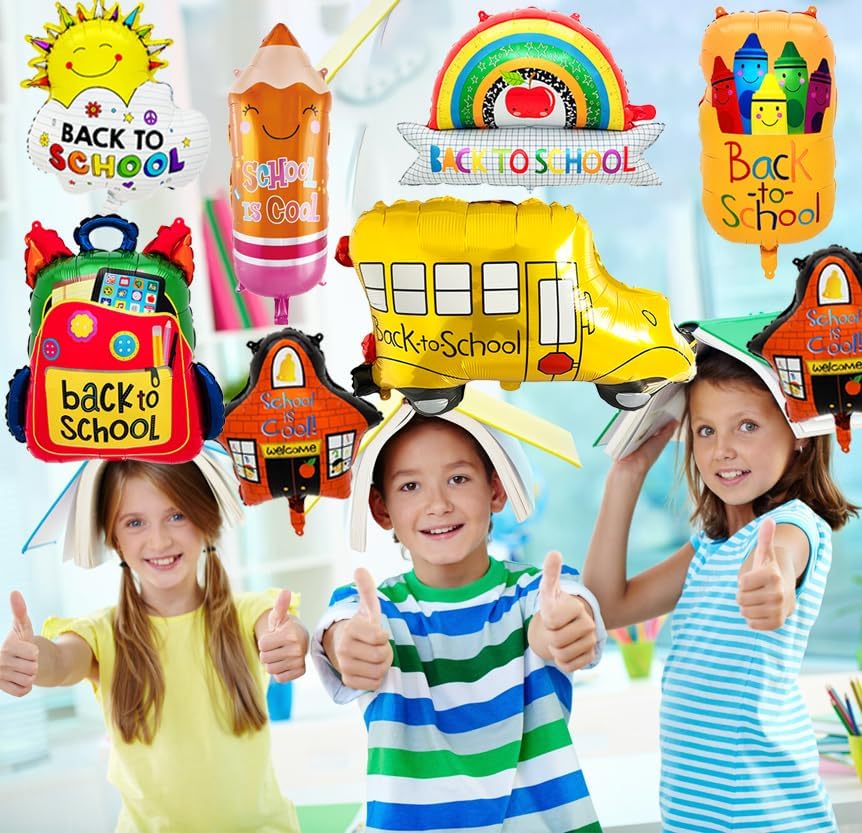 Back to School Balloons, Colorful Welcome Back to School Decorations