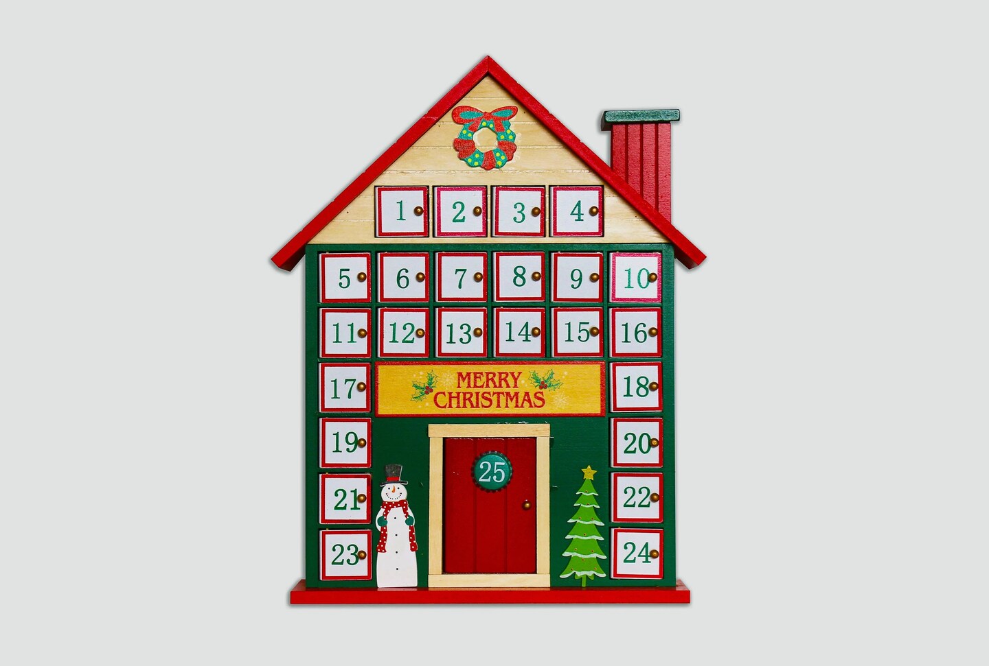 Christmas Cottage Wooden Advent Calendar Wizardi