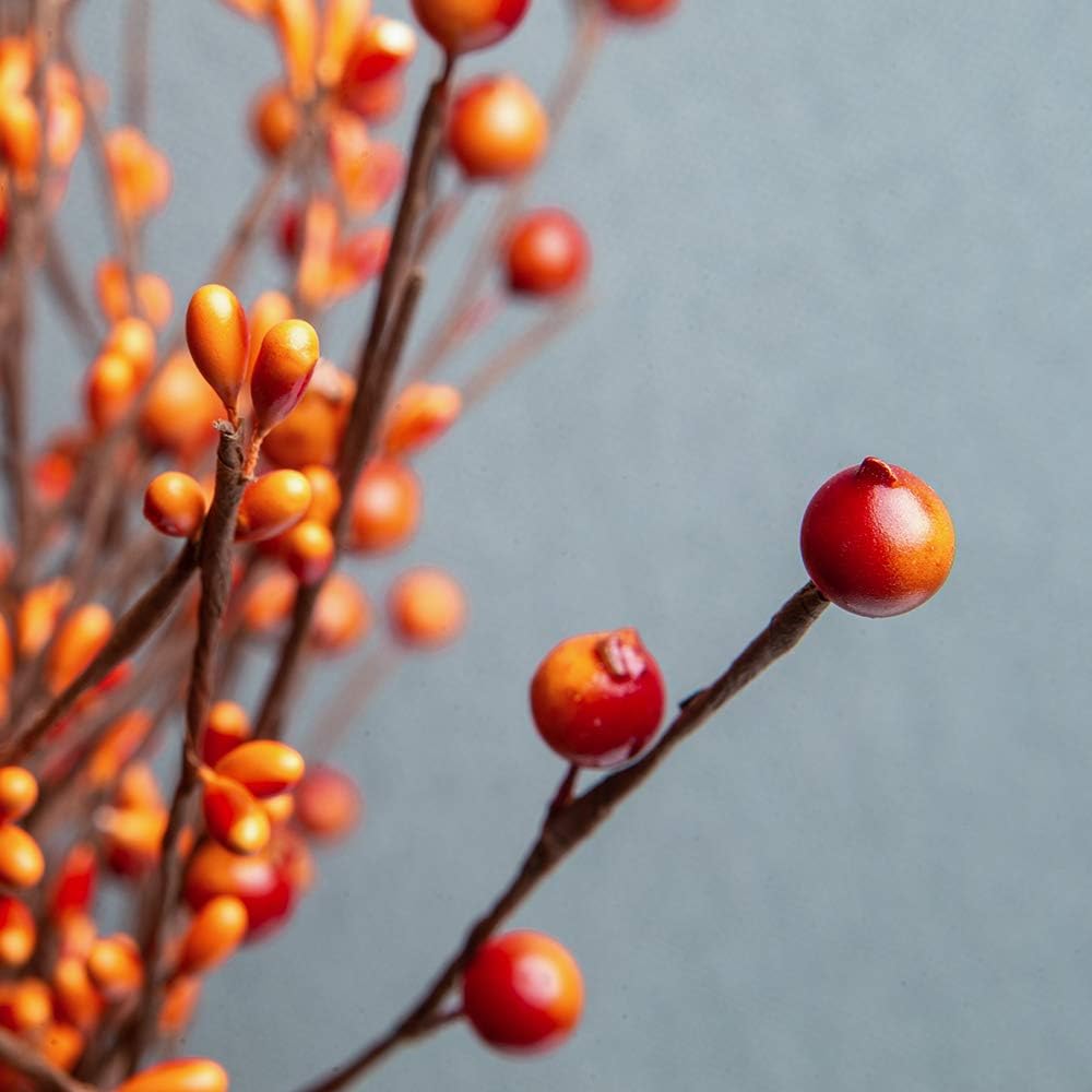 6 Pack Fall Berry Stems 17&#x22;
