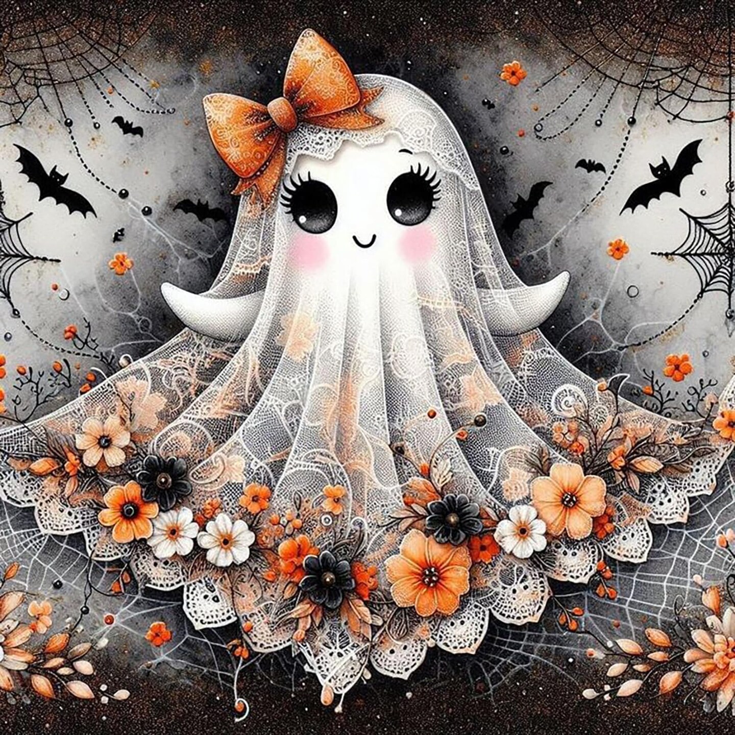Diamond Painting Kits for Adults - Halloween DIY 5D Diamond Art Kits Full Drill Diamond Dots Paintings with Diamonds Gem Art and Crafts Home Decor 13.8x13.8inch