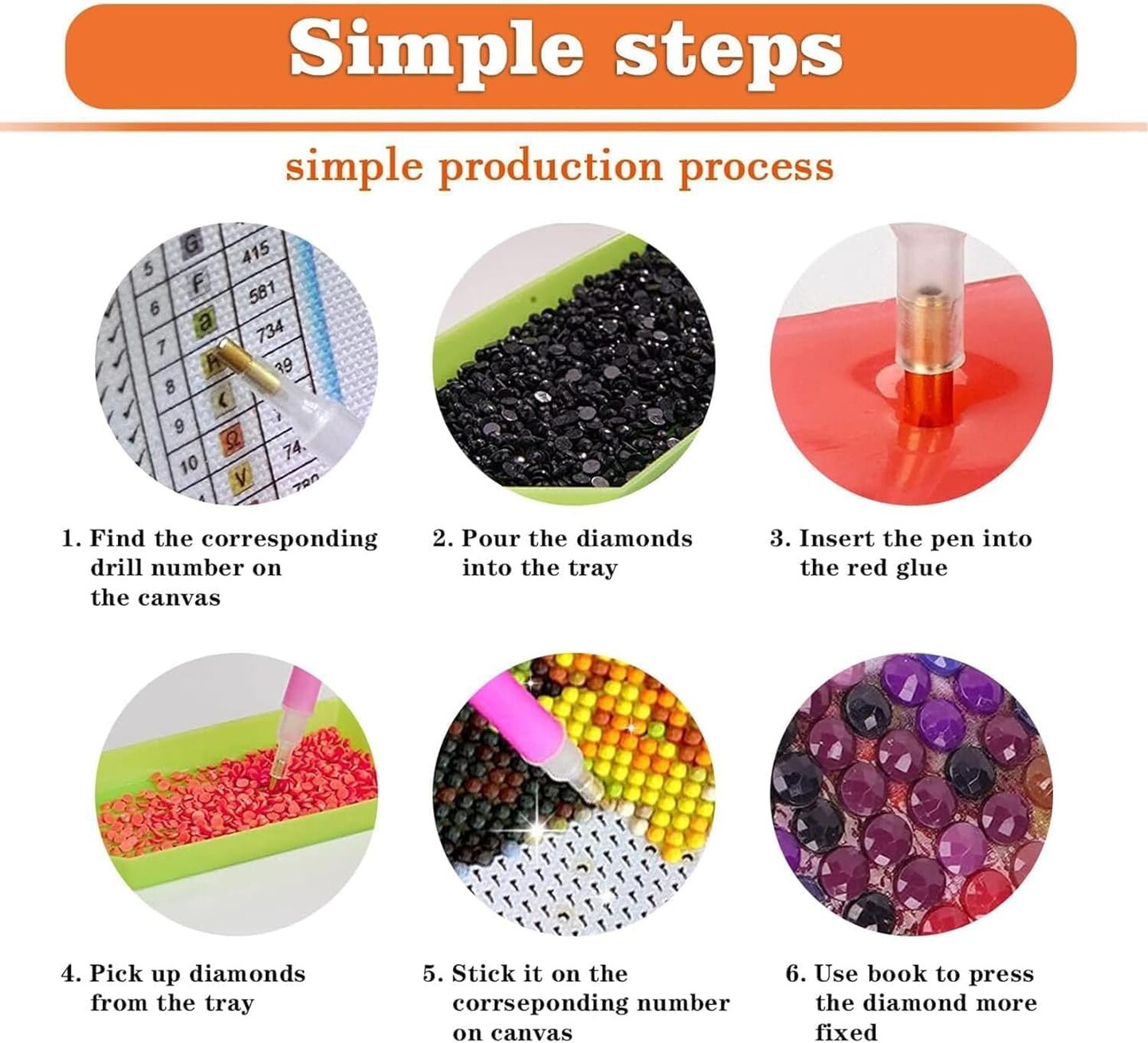 Diamond Painting Kits for Adults DIY 5D - 12x12inch