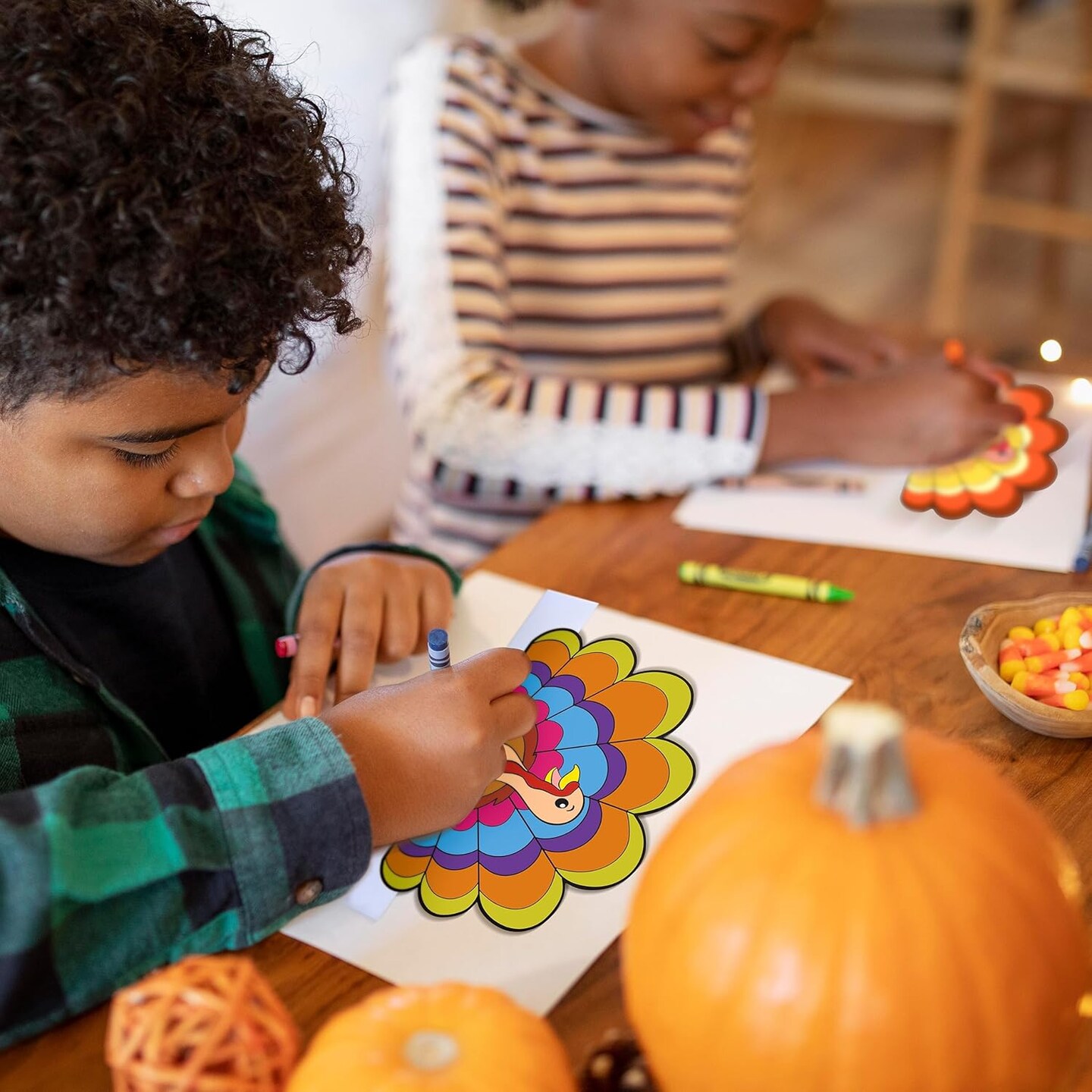 24 Pcs Thanksgiving Coloring Headbands