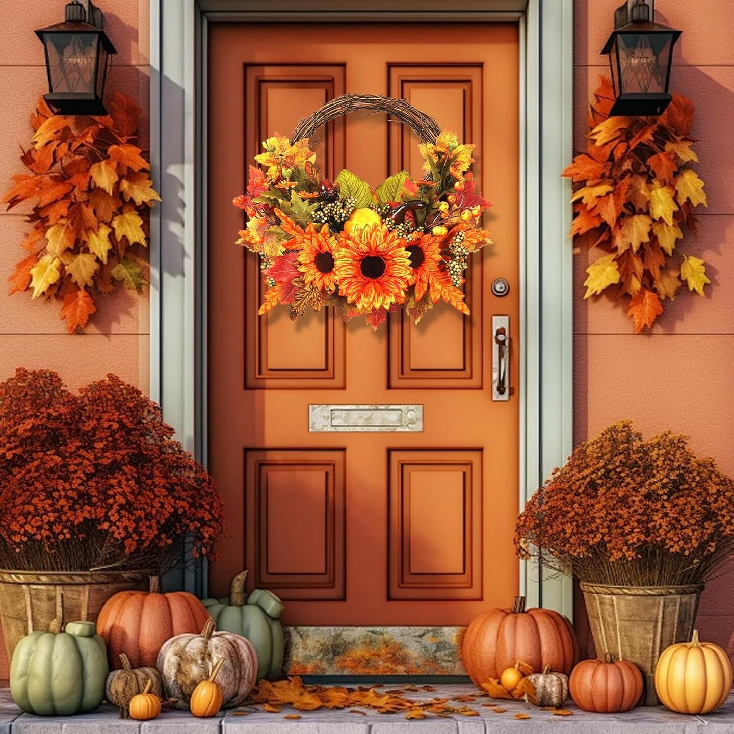Small Fall Wreaths - 12 inch