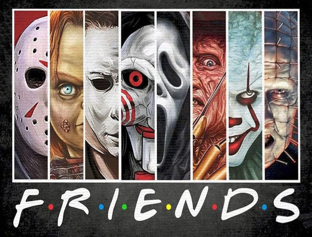 Halloween 5D Diamond Painting Kit for Adults & Kids – Full Drill DIY Diamond Dots Craft, Beginner-Friendly Gem Art for Home Wall Decor, 13.8"x21.7"