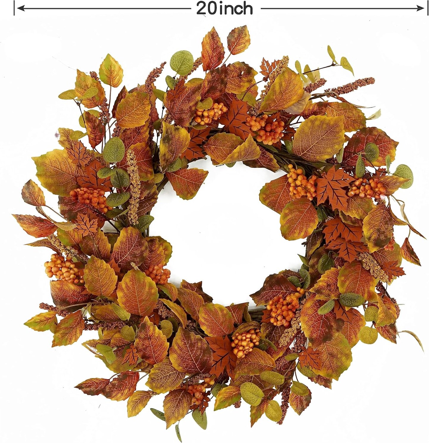 20&#x22; Fall Autumn Wreath