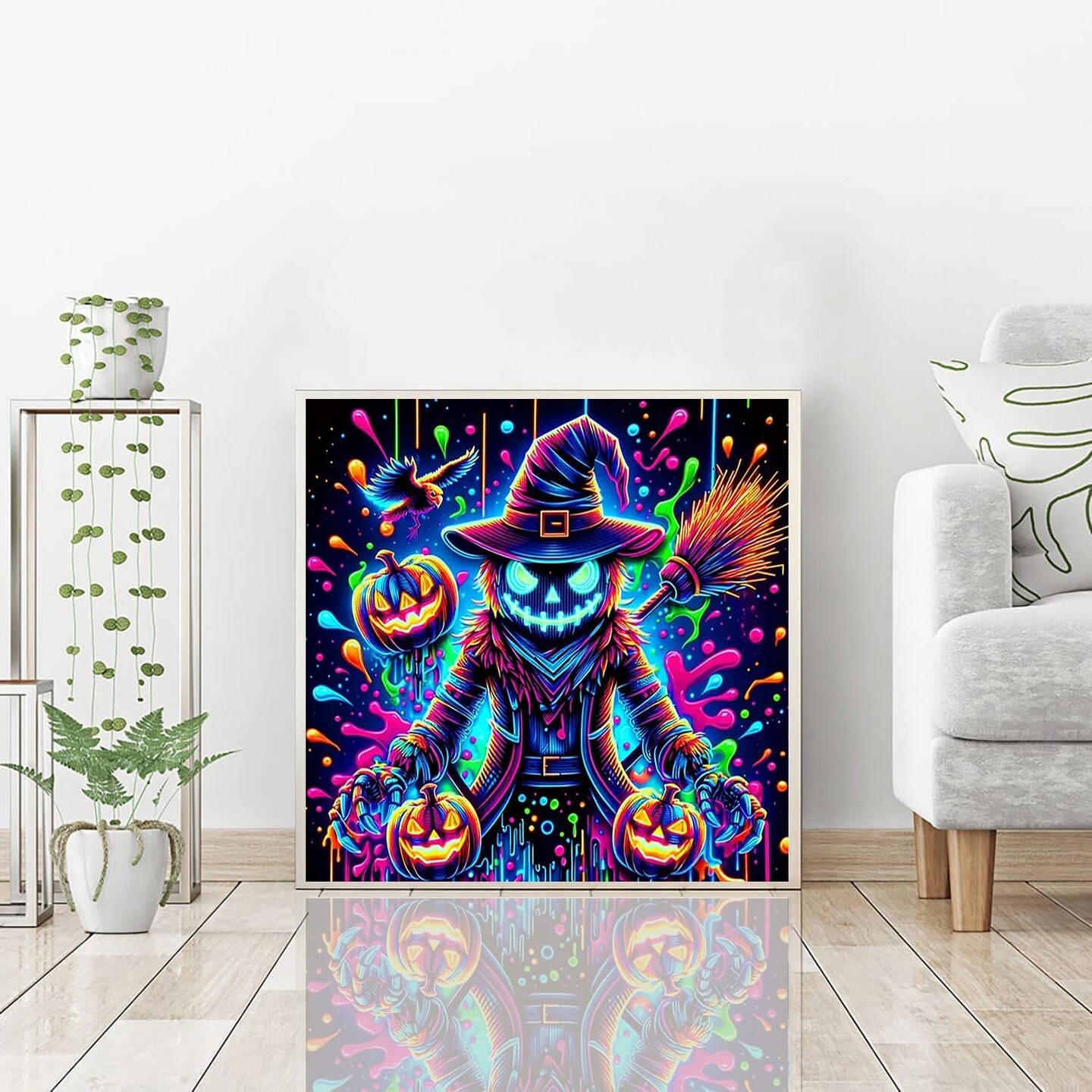 Diamond Art Kits for Adults, Halloween Diamond Painting Kit, 14x14inch