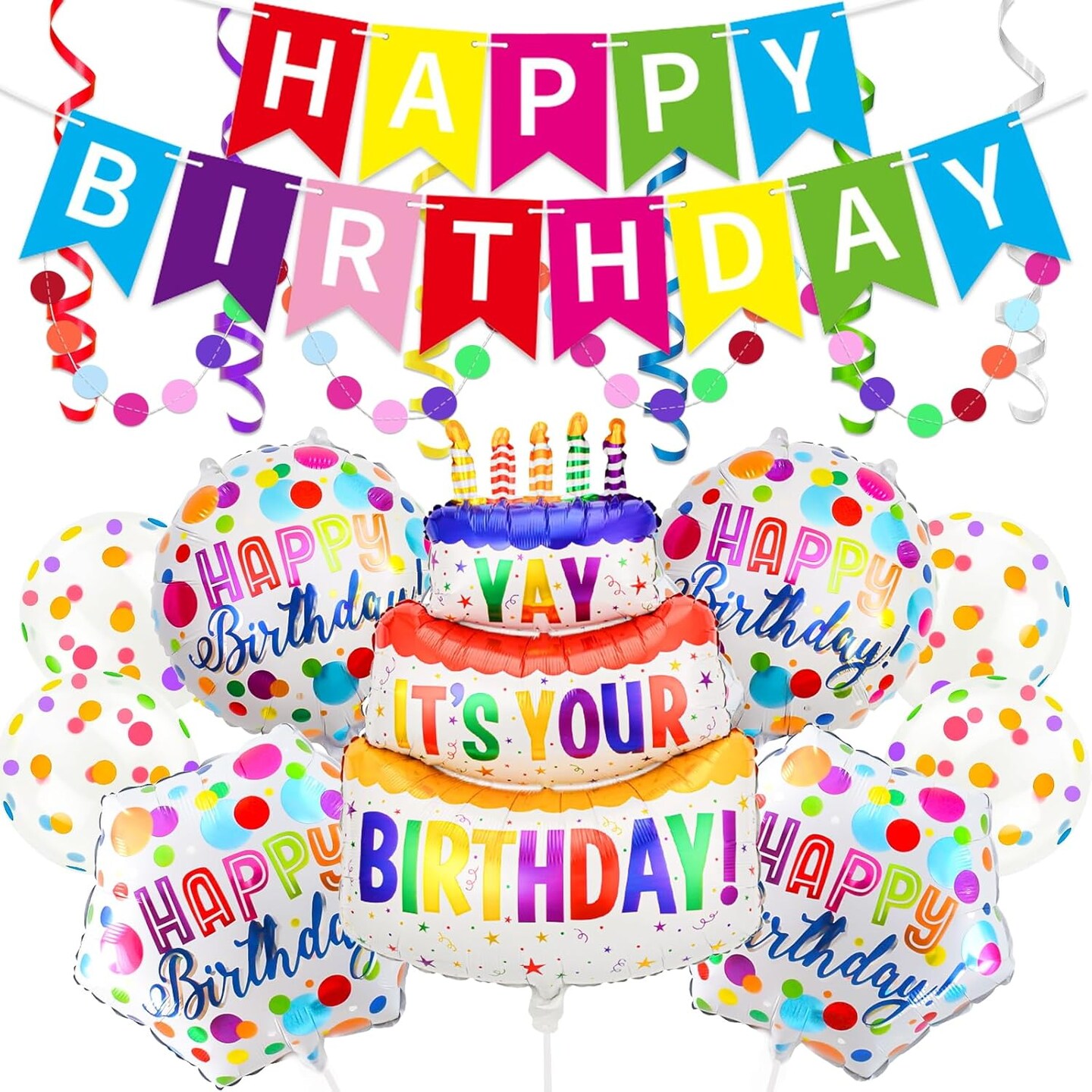 Happy Birthday Balloon Party Decoration