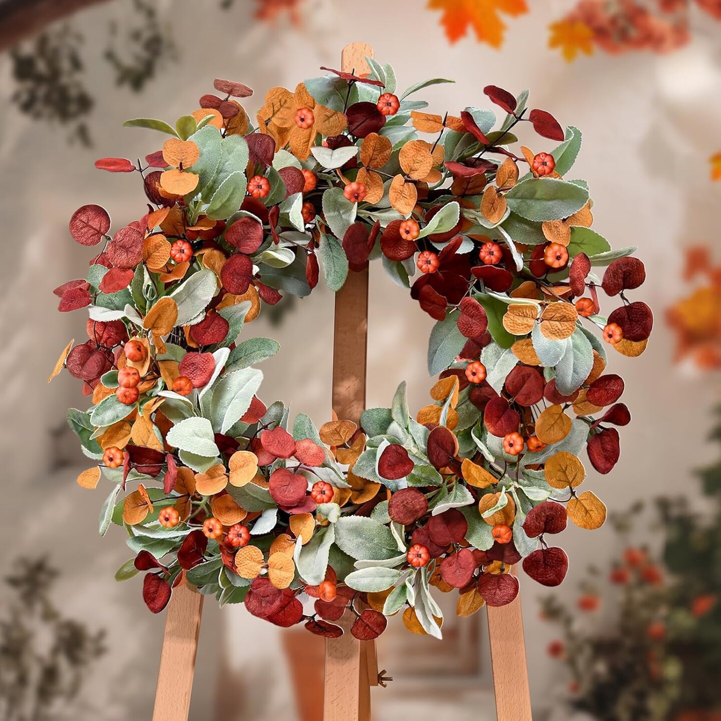 22 in Fall Wreaths for Front Door