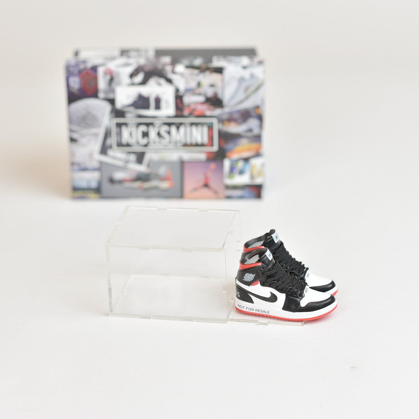 Handcrafted Painted 3D Mini Sneakers with Display Case | AJ1