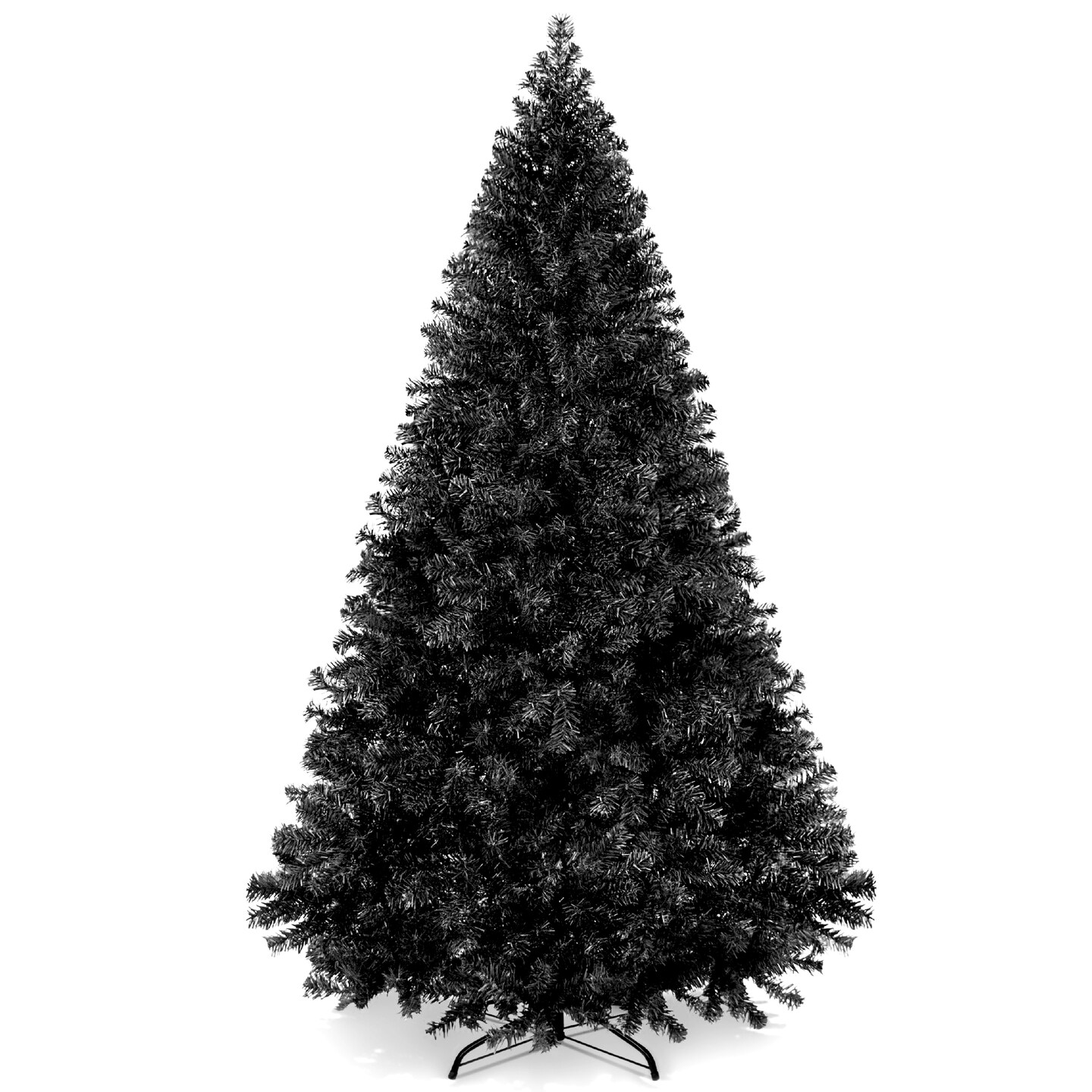Best Choice Products Artificial Christmas Tree, Premium Unlit Pine Design, Dense Branches  w/Easy Assembly  - Black