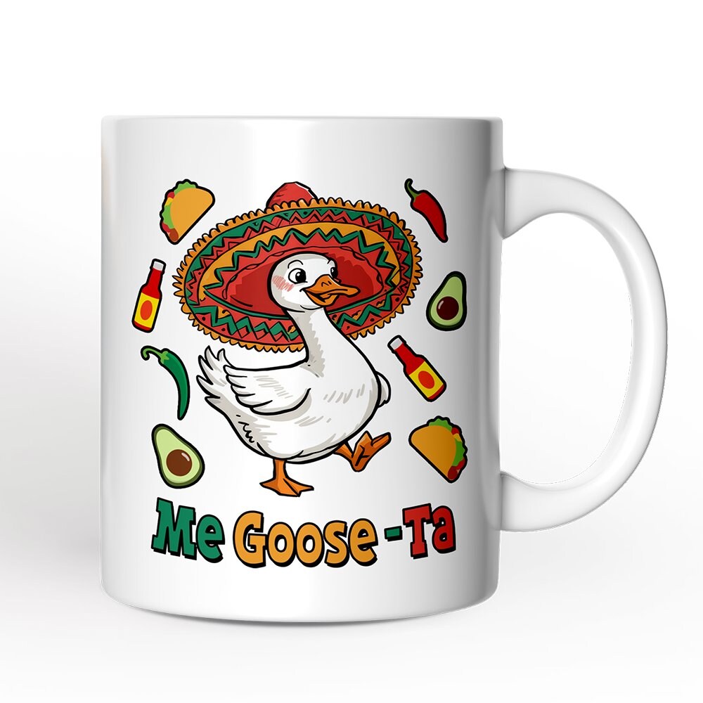 Me Goose-Ta Mug, Mexican Sombrero Goose Gift