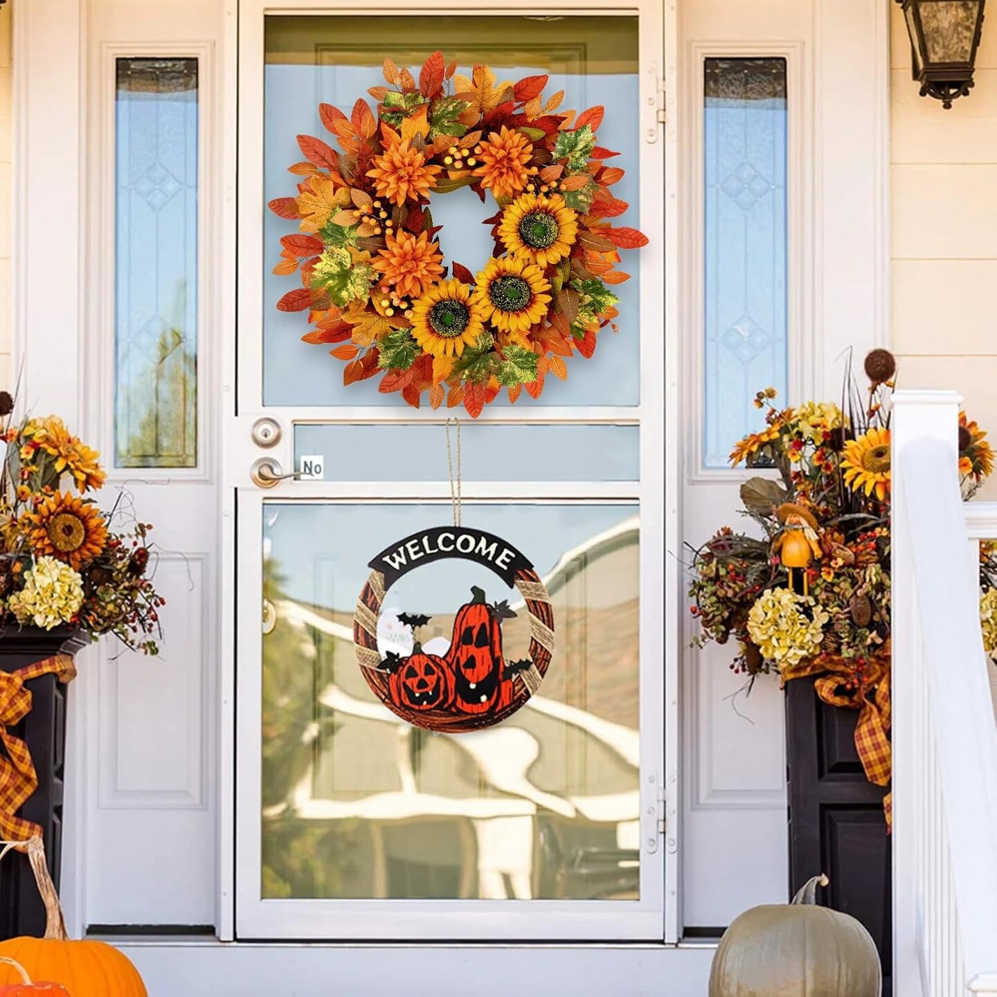 22 inch Fall Wreaths for Front Door