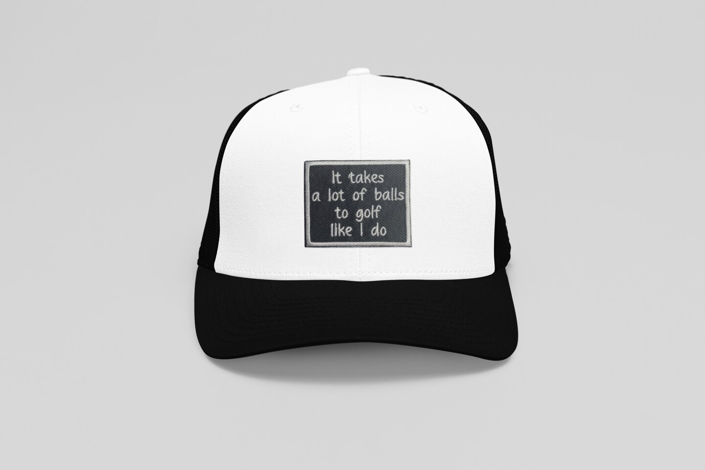 It Takes a lot of Balls to Golf Like I Do, Funny, Hat Bar, Embroidered, Iron on Patch