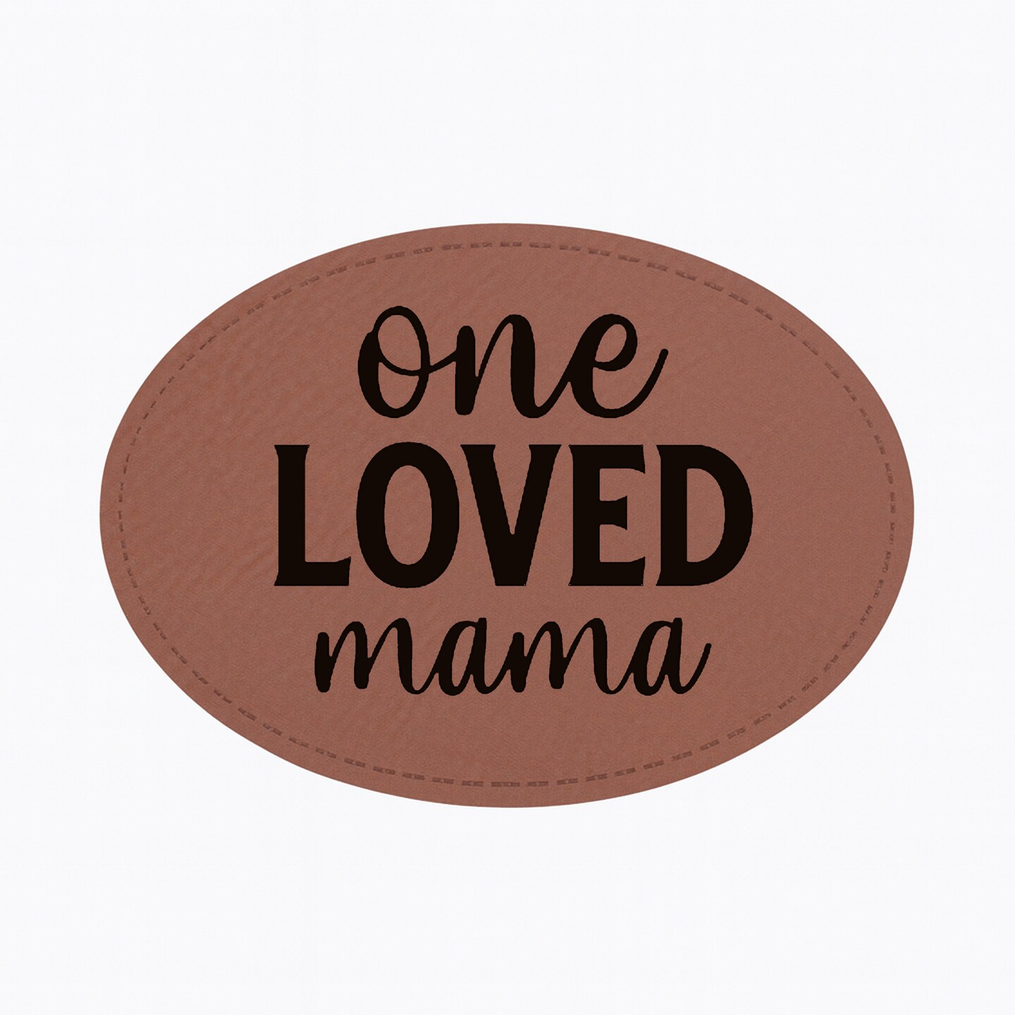 Engravable Leather Patch Blanks for Hats, Jackets & Bags – Laserable Faux Leather Patches with Adhesive & Stitch – Leatherette Apparel Patches (Oval, 5 Pack)