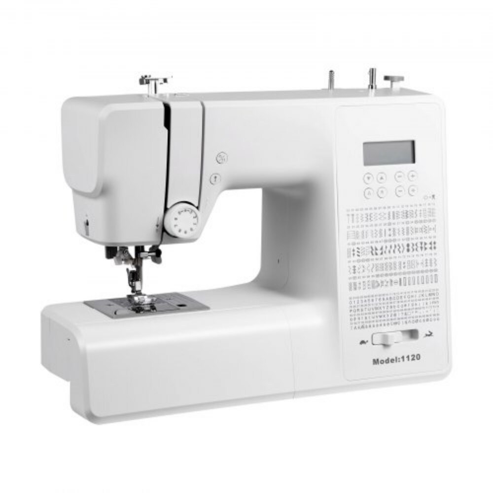 Computerized Sewing Machine 200 Stitch Options LCD Display Foot Pedal Heavy-Duty Frame