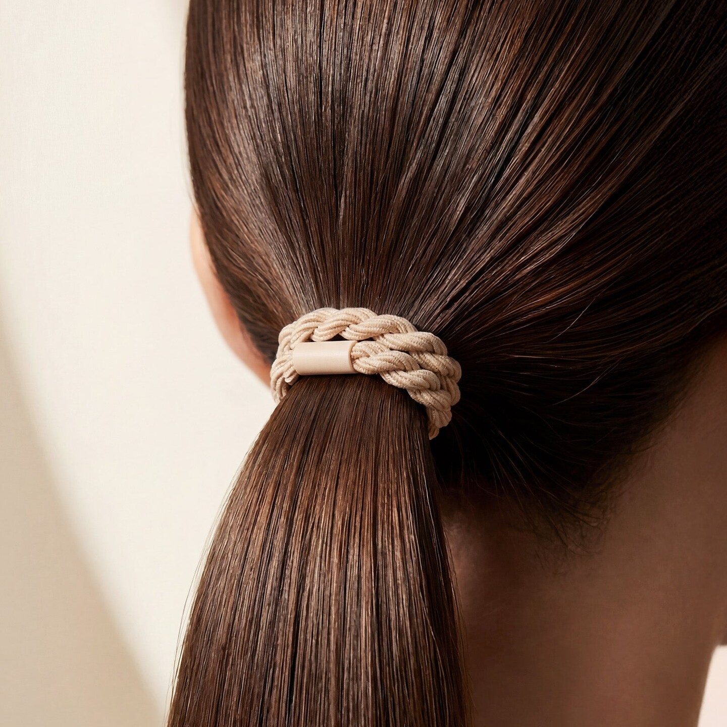 Wrapables Boho Hair Tie Bracelets for Women, No Damage Elastic Hair Bands, Hair Accessories for Thick and Thin Ponytails (20pcs), Neutral