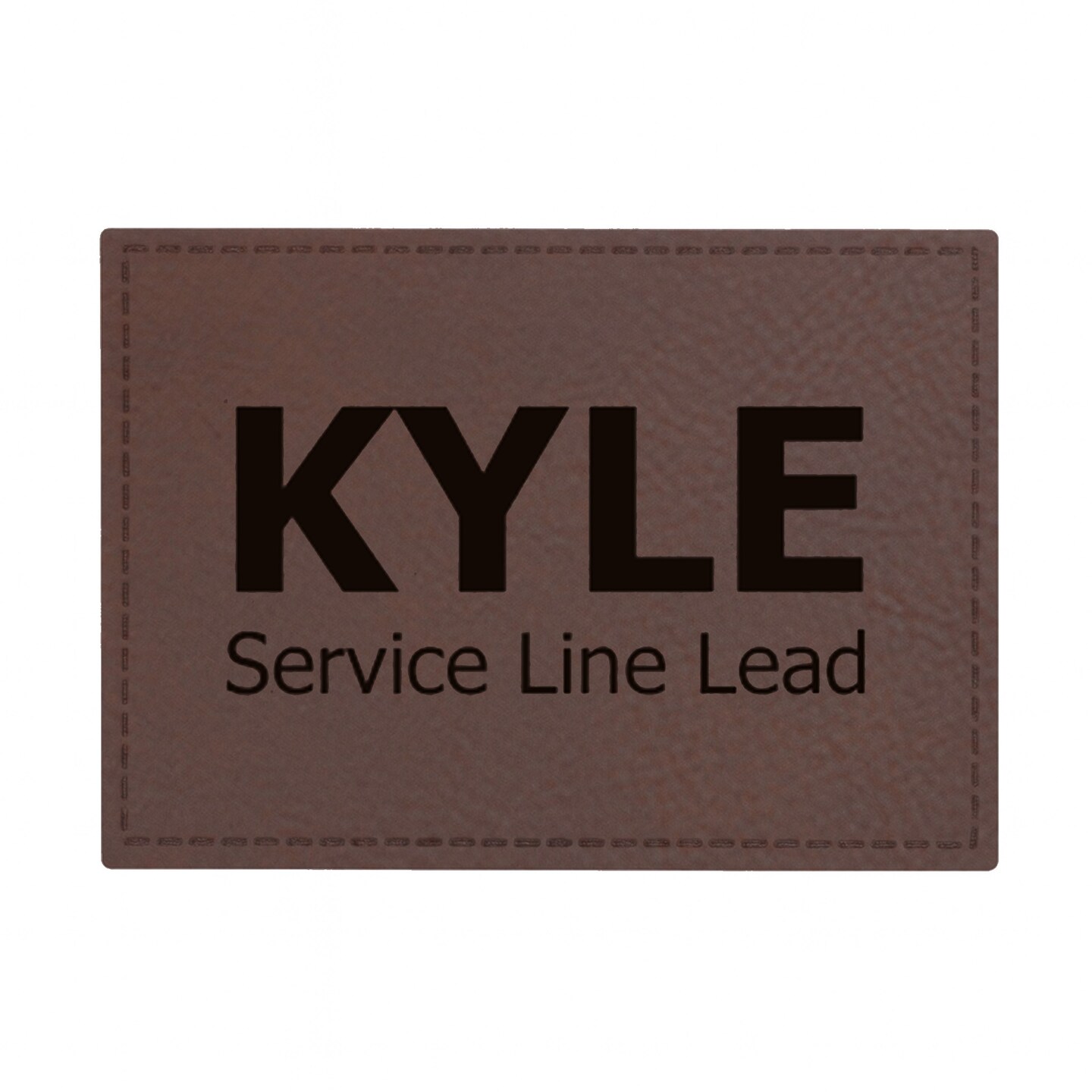 Engravable Leather Patch Blanks for Hats, Jackets & Bags – Laserable Faux Leather Patches with Adhesive & Stitch – Leatherette Apparel Patches (Rectangle, 5 Pack)