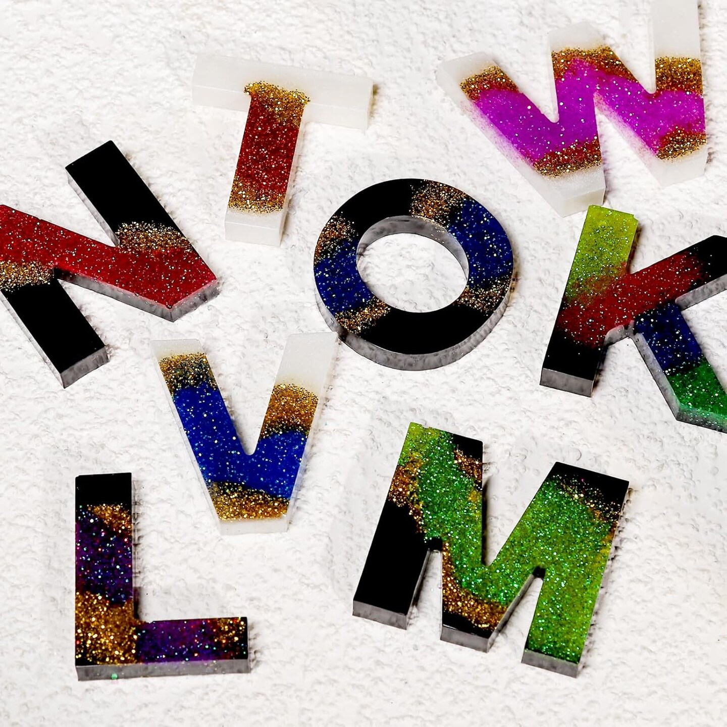 18-Pack Fine Glitter Set – 15g Jars for Resin, Crafts, Nail Art & Body Glitter