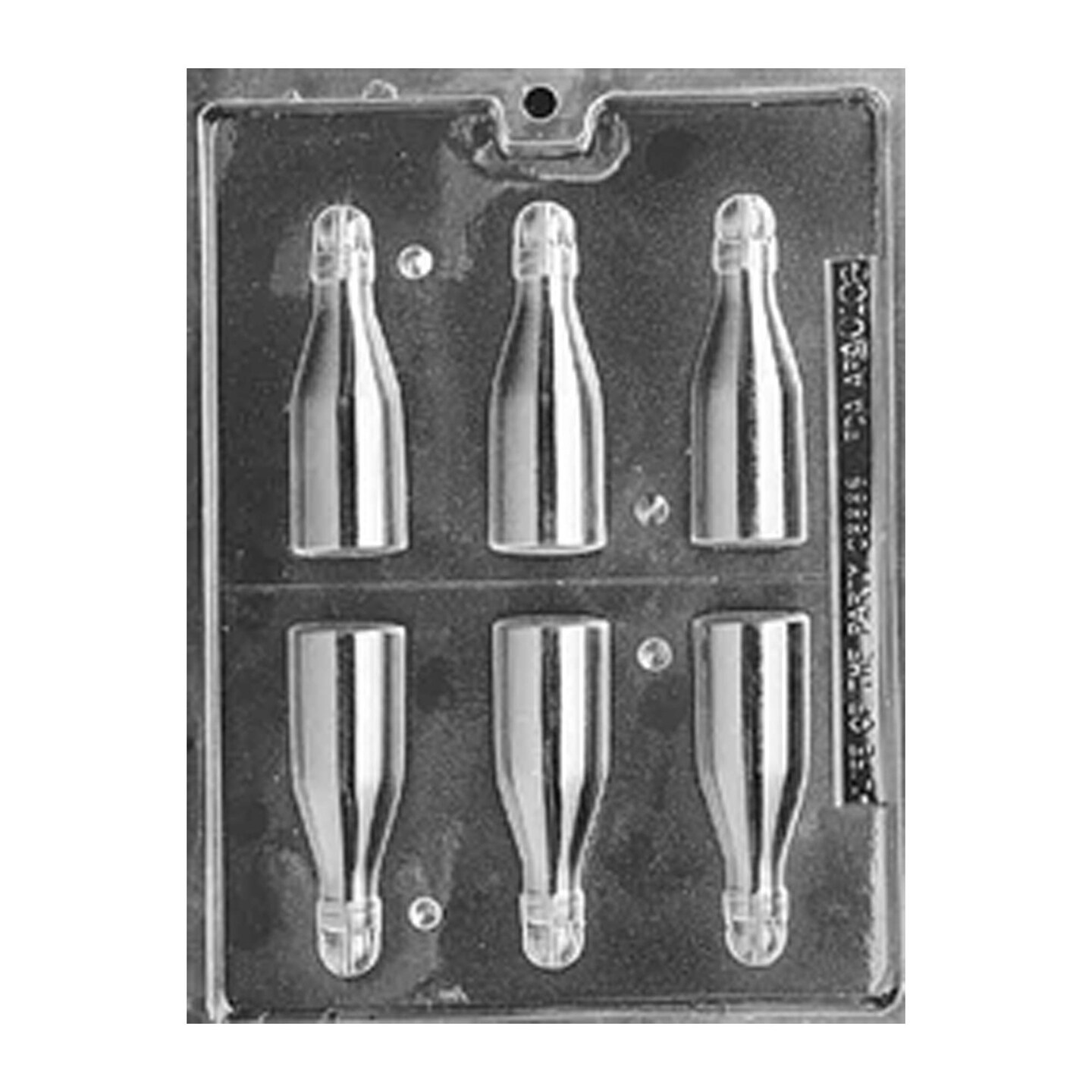 3D Small Champagne Bottles Chocolate Mold
