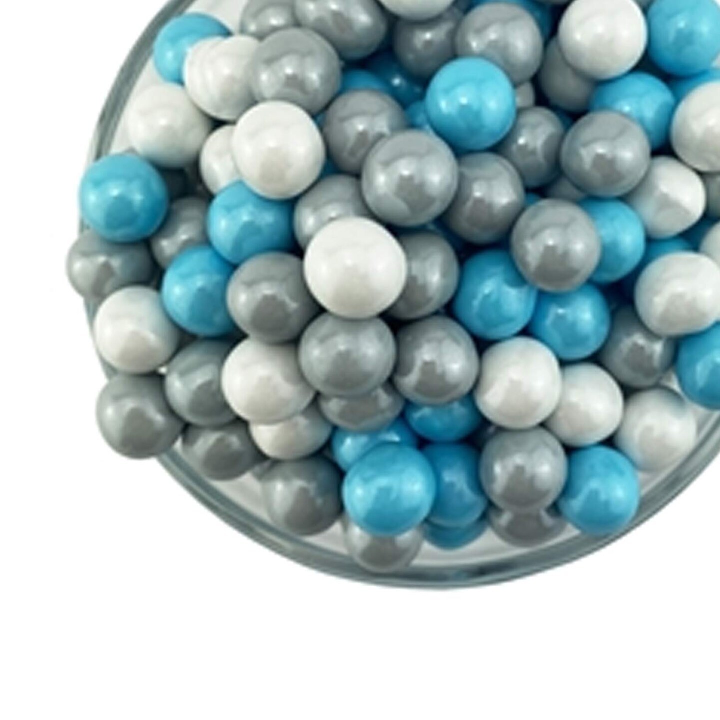 Holiday Sixlets 10MM Pearl 2 Pound Bag