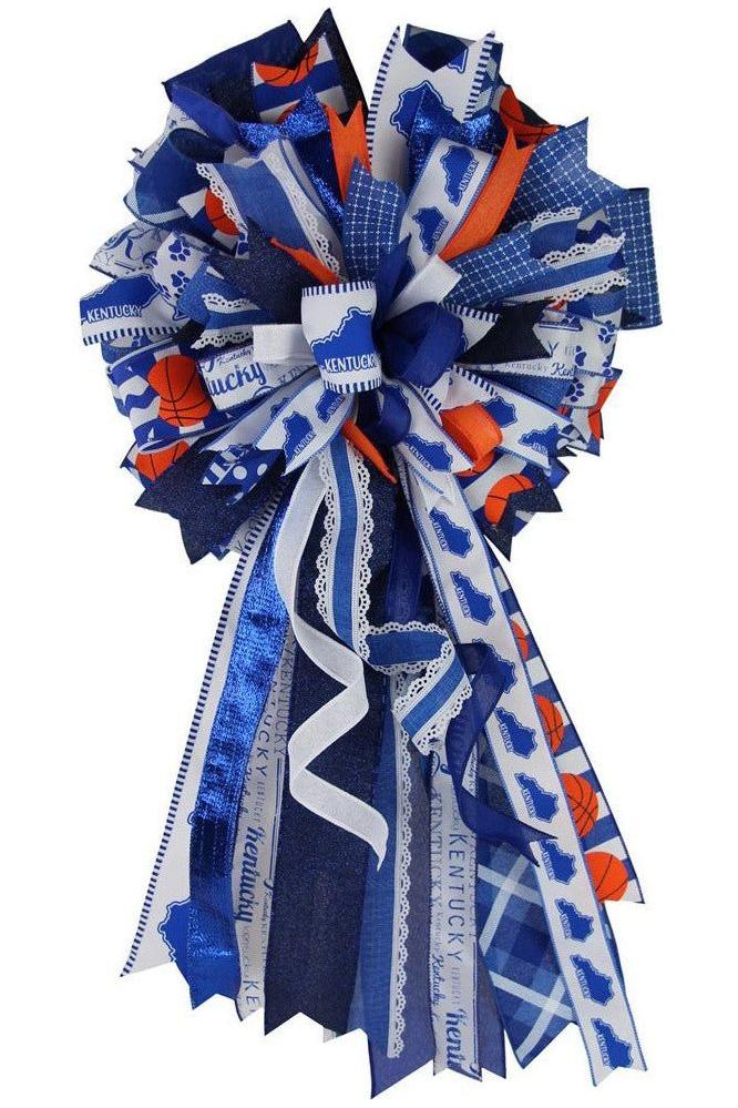 1.5&#x22; Plaid Ribbon: Royal Blue and White (10 Yard)