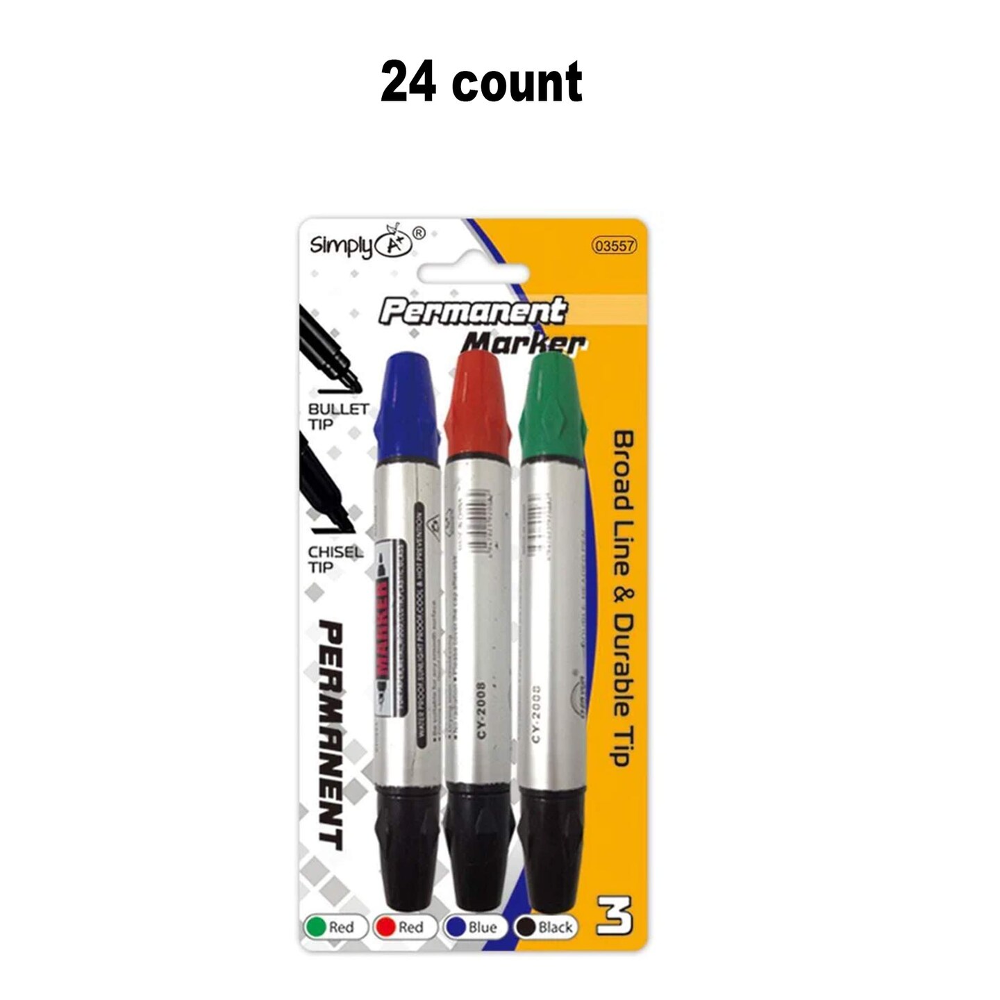 Double Tip Permanent Markers Assorted Colors for Bold & Detailed ...