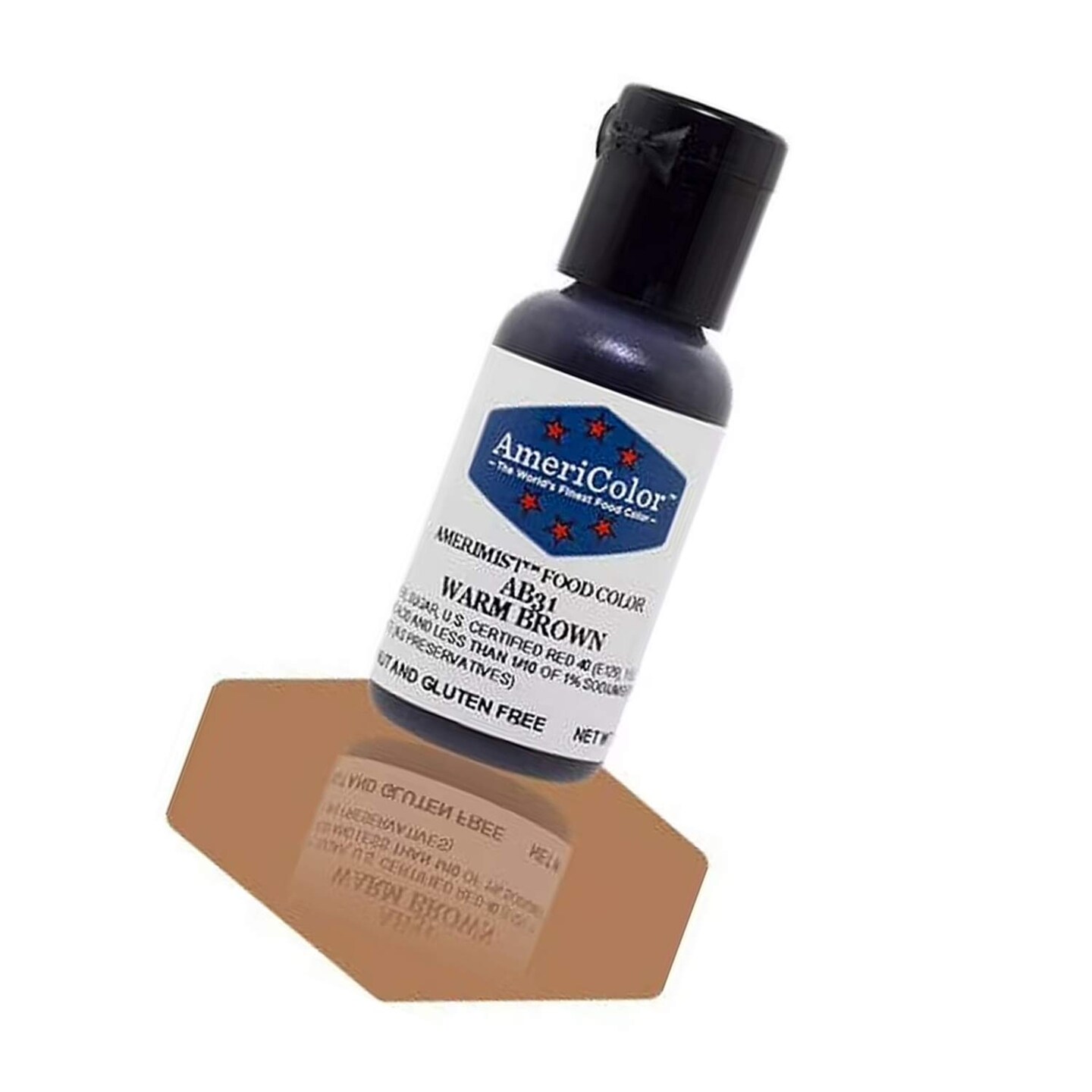 Warm Brown Soft Gel Paste Food Color AmeriColor