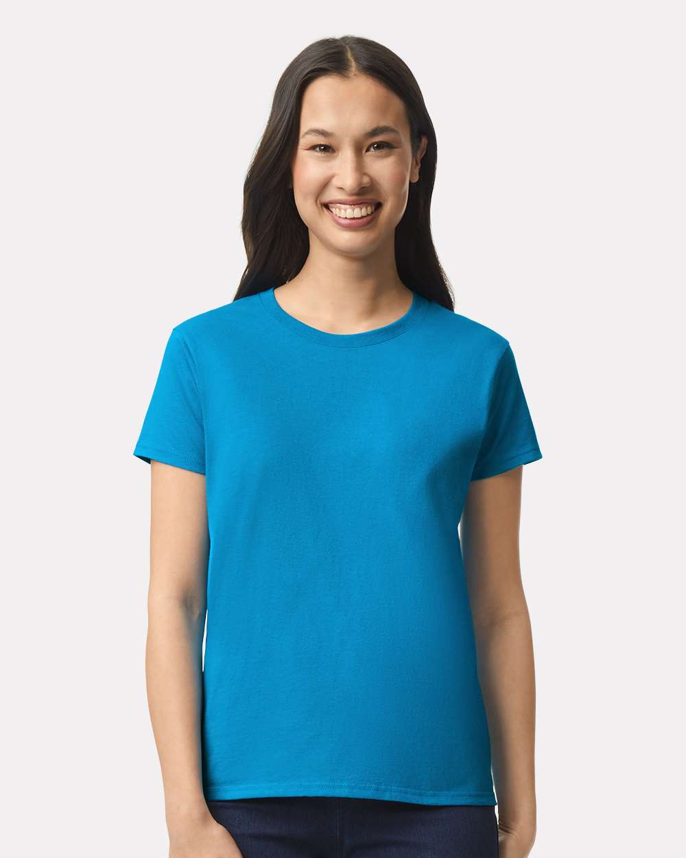 Gildan® Ultra Cotton Women’s Short Sleeve Crewneck T-Shirt 100% Cotton for Casual Use Feminine Fit Tee