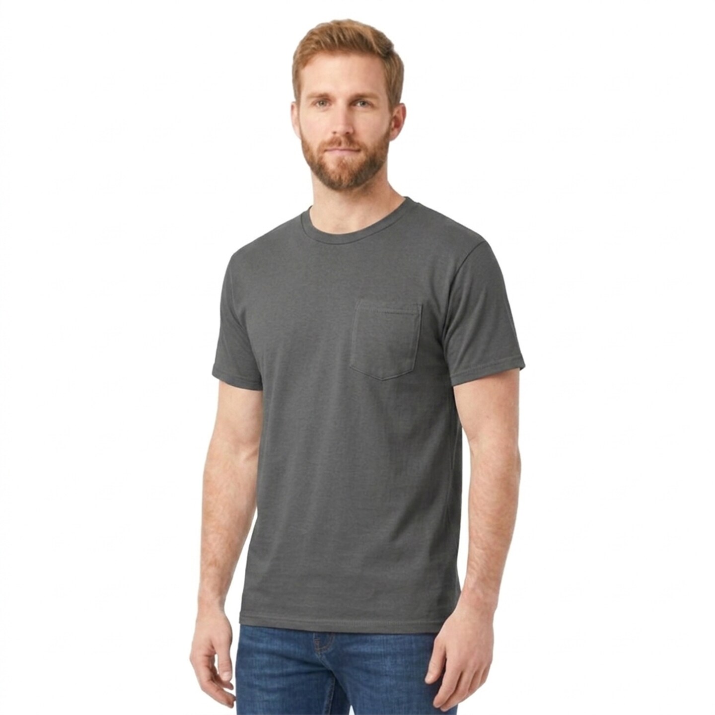 Gildan® Ultra Cotton Short Sleeve Heavyweight Pocket Crewneck T-Shirt 100% Cotton for Crafting Utility Tee