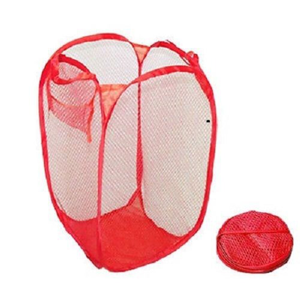 Laundry Bag Pop Up Mesh Washing Foldable Laundry Basket Bag Bin Hamper Storage