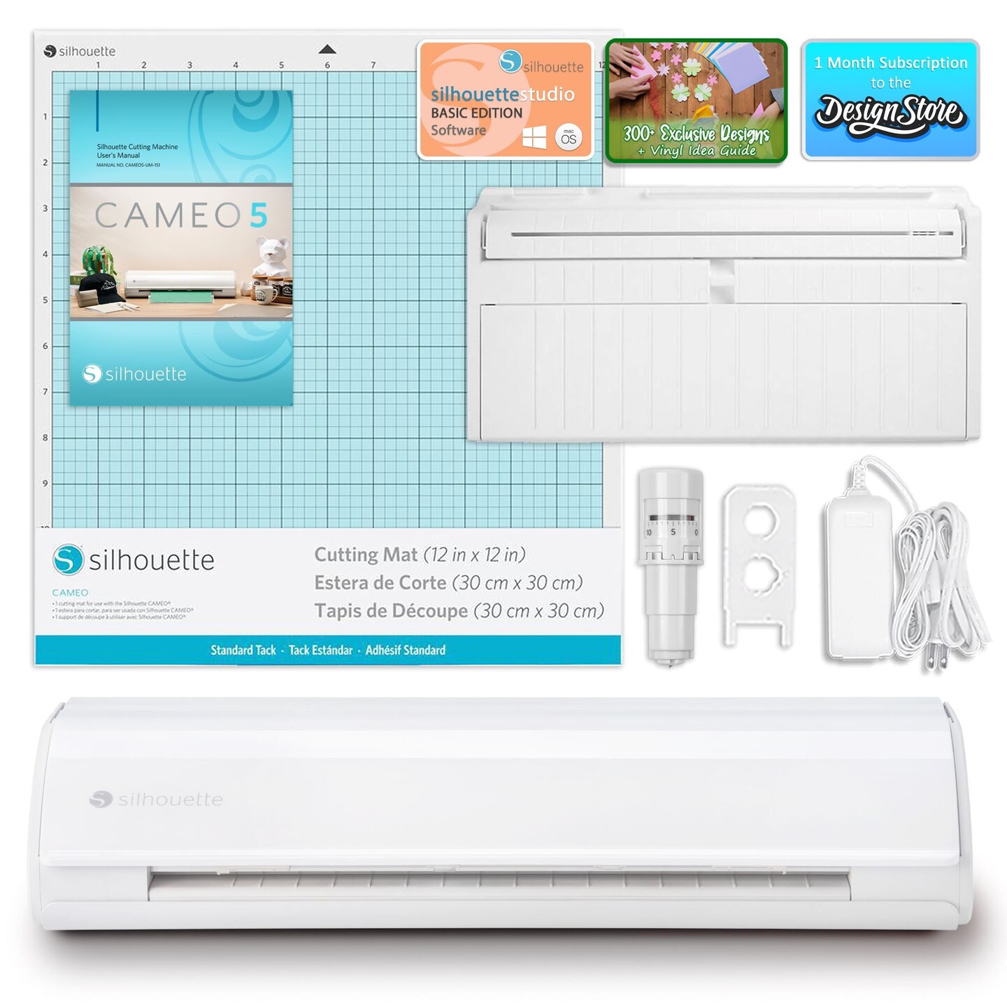 Bernette B79 Sewing &#x26; Embroidery Machine with Silhouette Cameo 5 Bundle