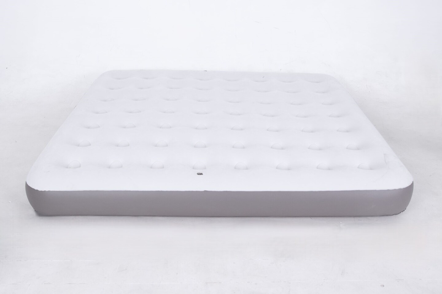 Pool Central Inflatable Flocked Airbed with Rechargeable Bulit-In Electric Pump - King