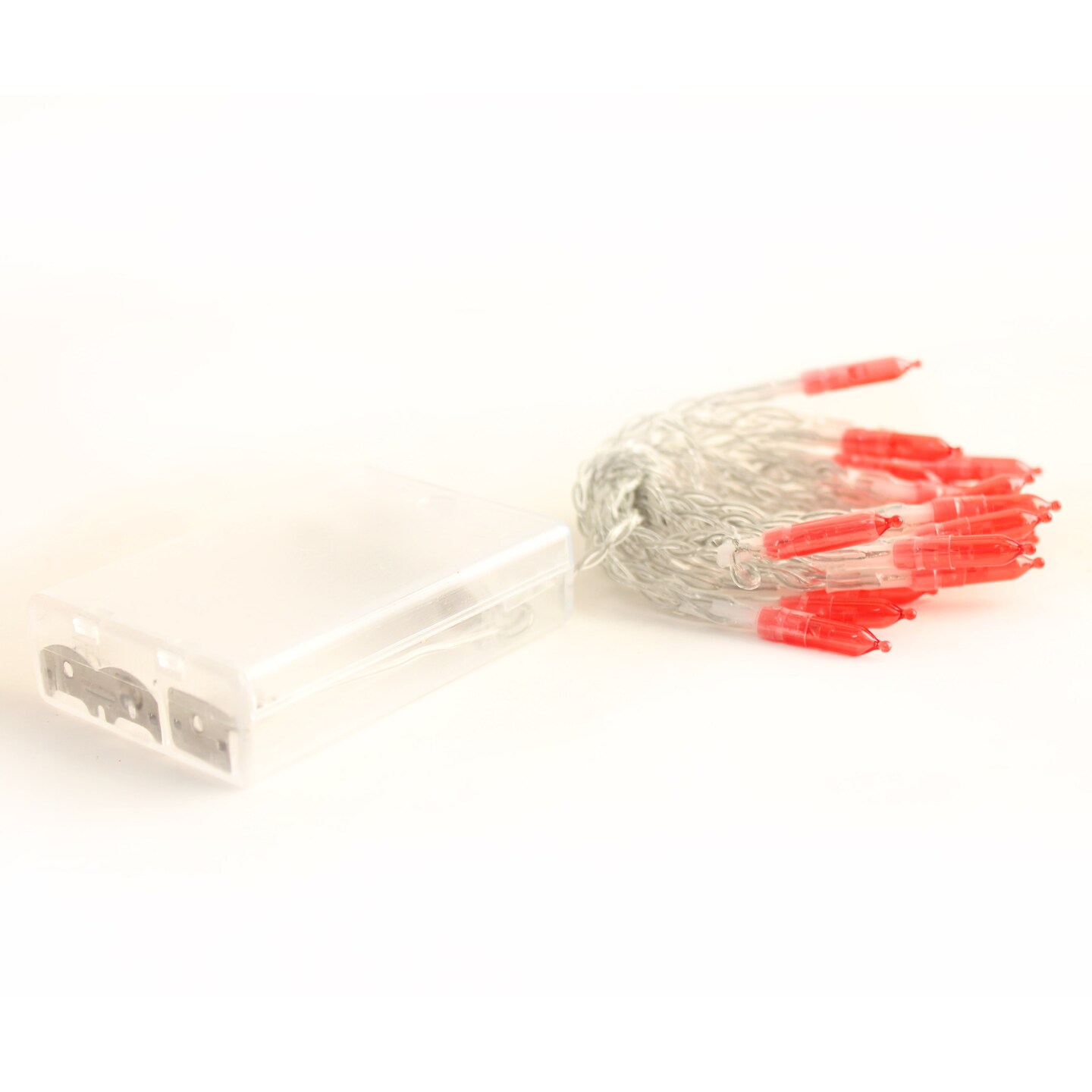 Perfect Holiday 20 LED M5 STRING LIGHTS,4&#x22; BULB SPACING,12&#x22; LEAD WIRE, W/3AA INDOOR BATTERY BOX