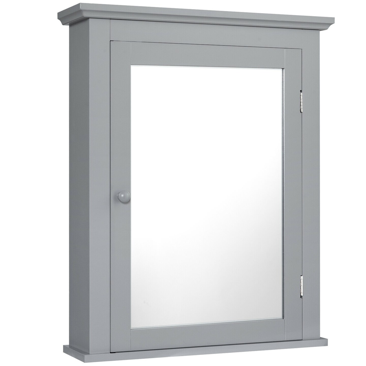 Bathroom Mirror Cabinet Wall Mounted Adjustable Shelf Medicine Storage