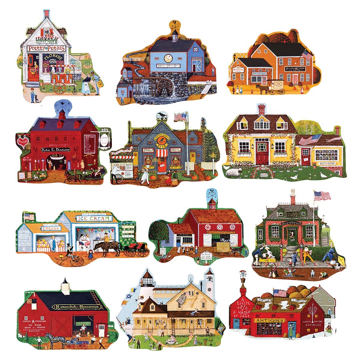 Rose Art Main Street Mini-Shaped Jigsaw Puzzle