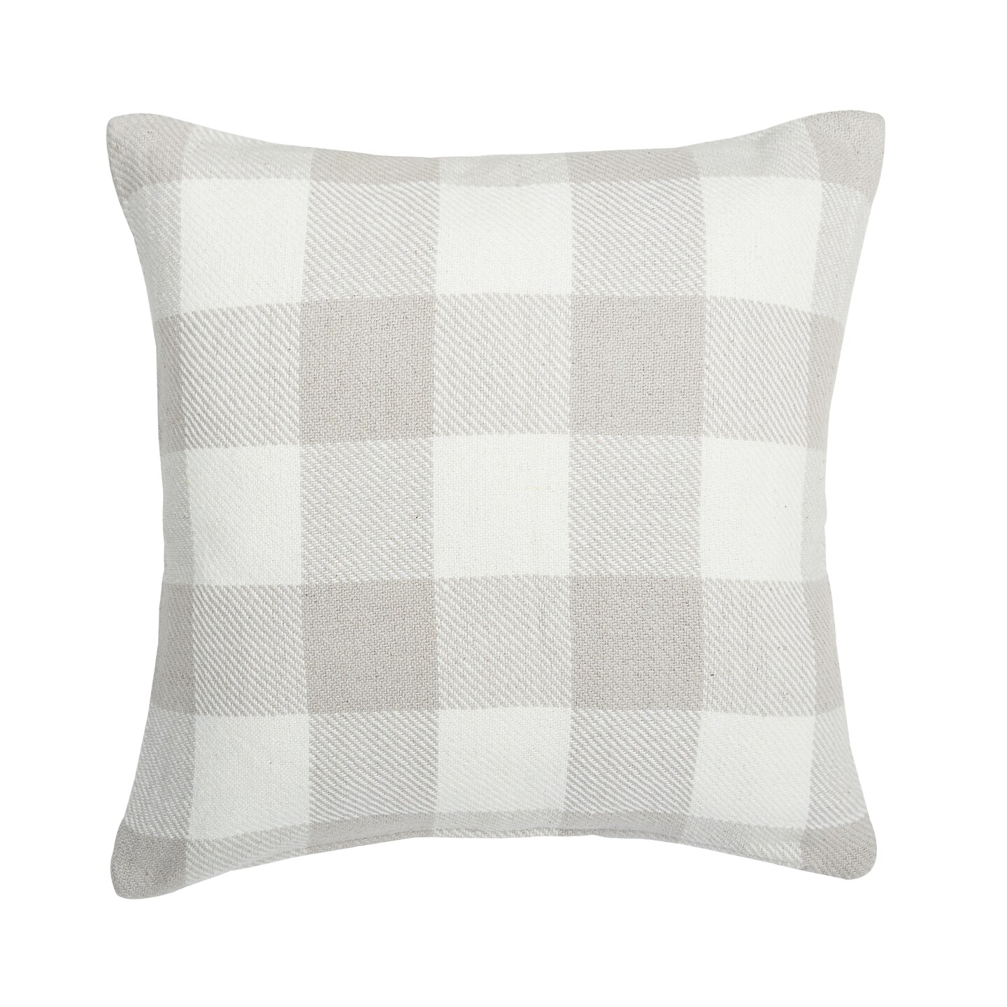 18&#x22; x 18&#x22; Franklin Pebble Gingham Check Woven Throw Pillow
