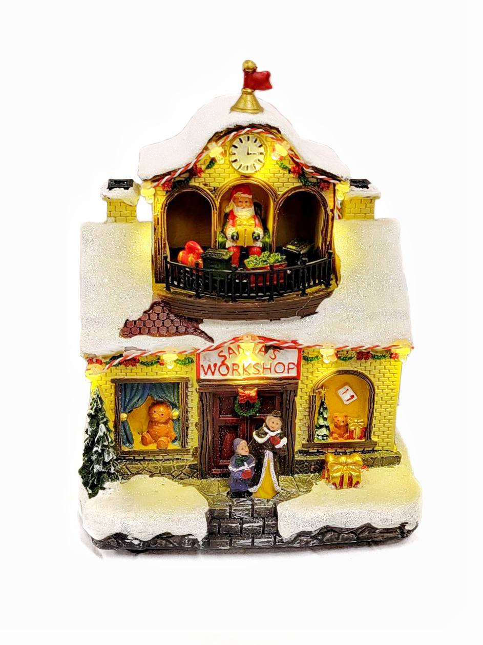 Santa&#x27;s Workshop Christmas Miniature. Christmas Village