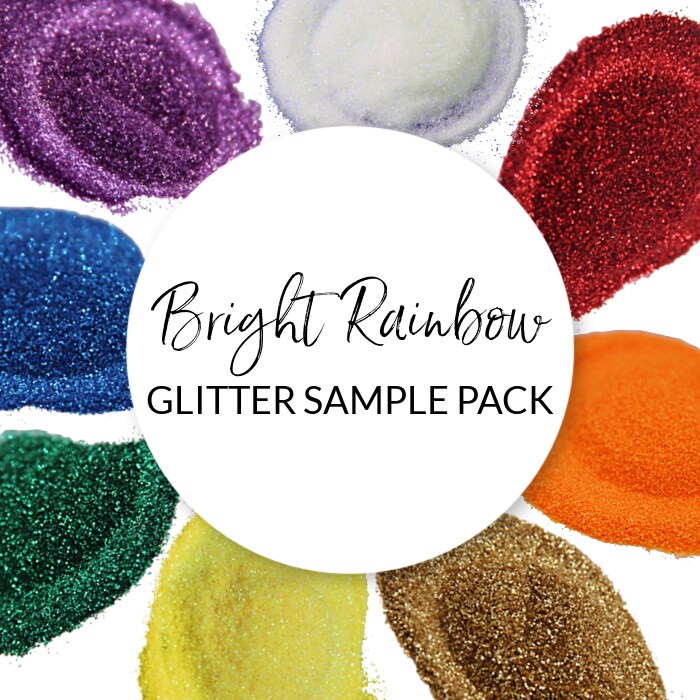 * Glitter Sample Pack - Bright Rainbow