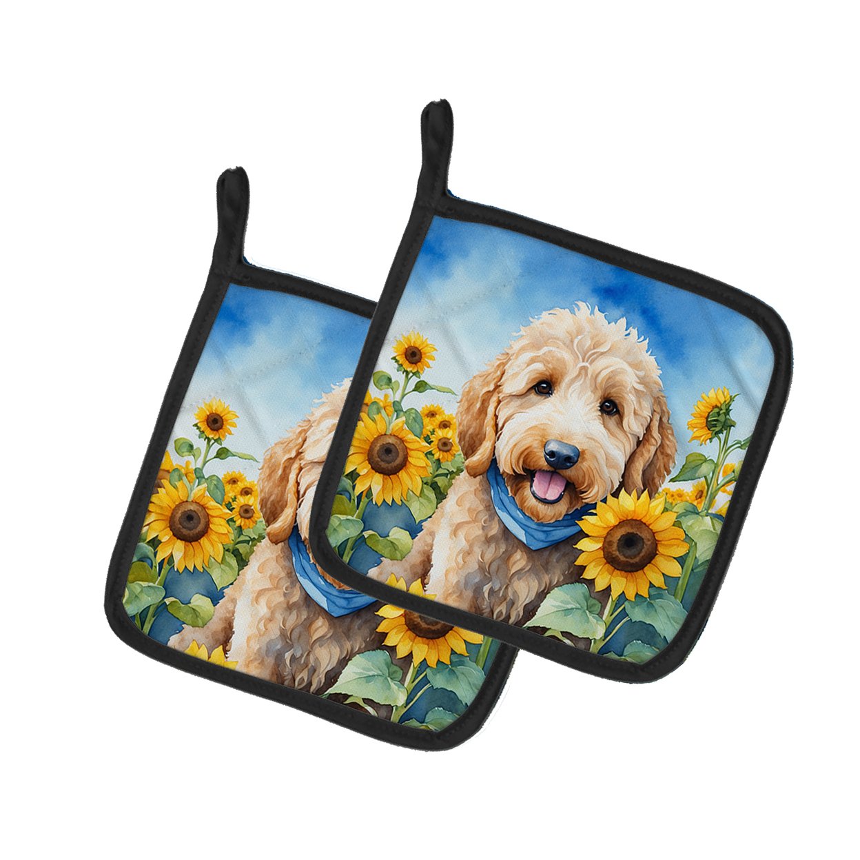 Goldendoodle Oven Mitts & Pot Holders (4 Piece Set) Goldendoodle Oven Mitts & Pot Holders (4 Piece Set)