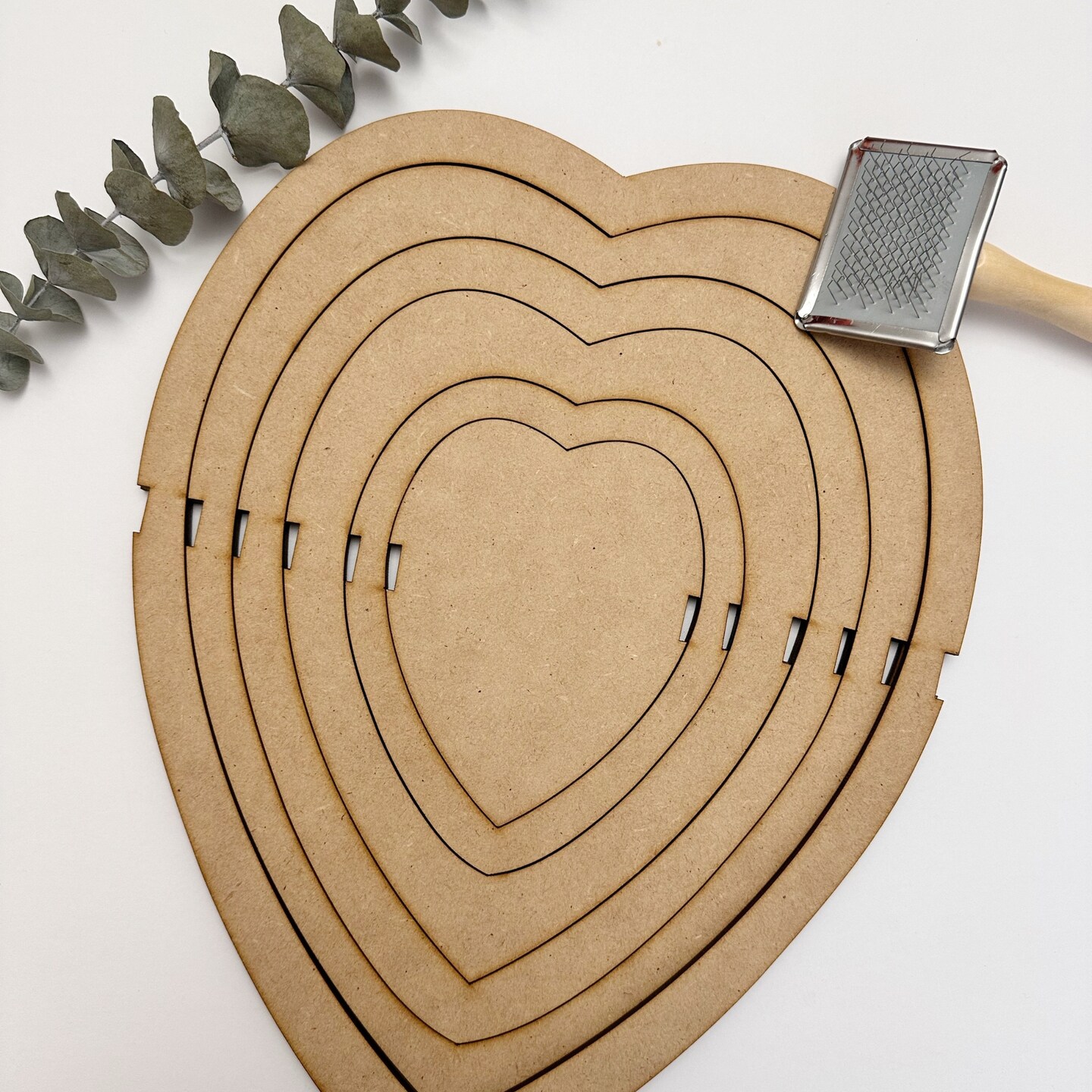 8 Pcs Wood Macrame Cutting Template, Teardrop And Feather Macrame