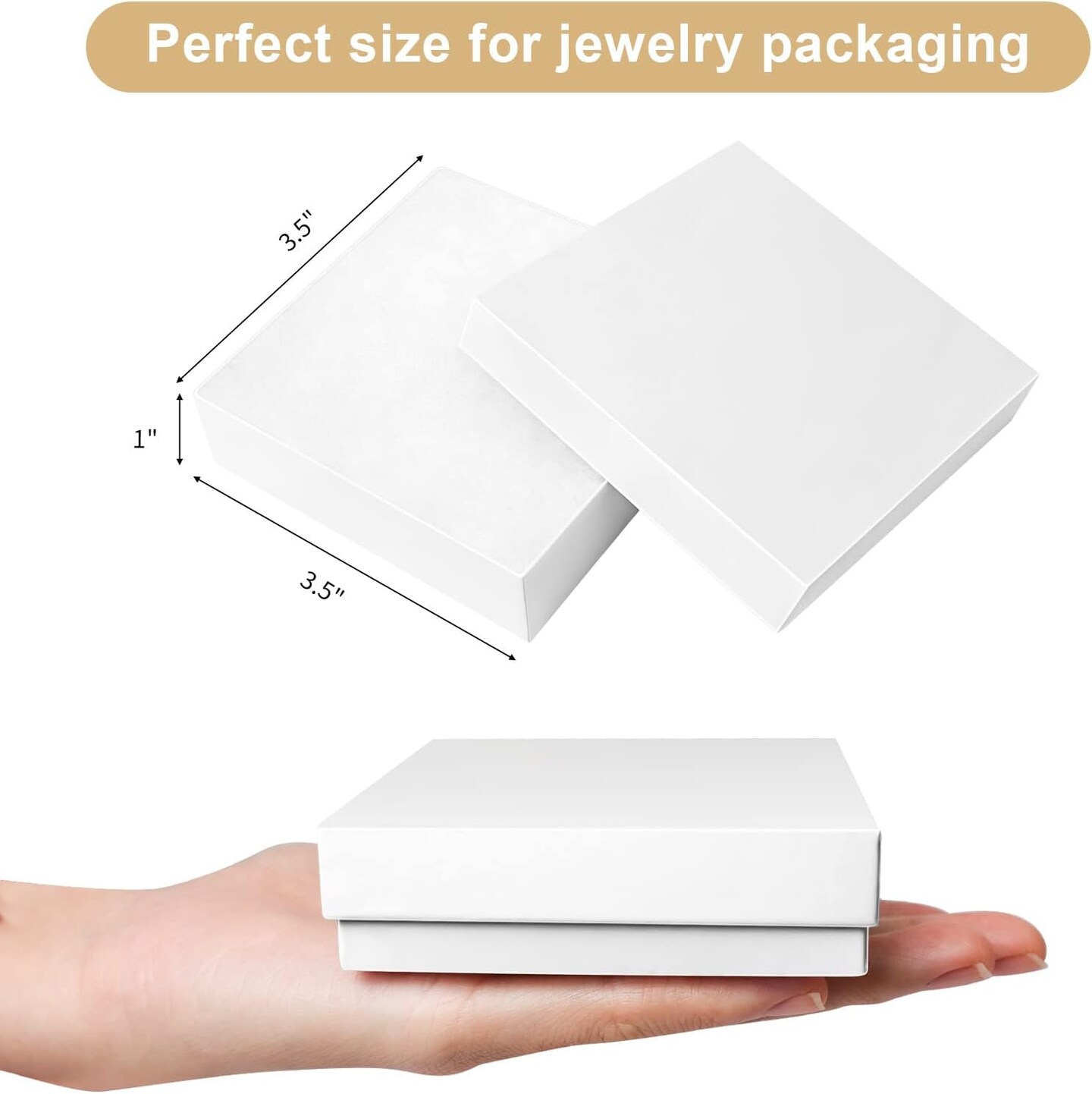 jewelry gift boxes, 20 Pack Small Gift Boxes with Lids for Necklace Ring Bracelet Earring Display Box, Jewelry Box Bulk White
