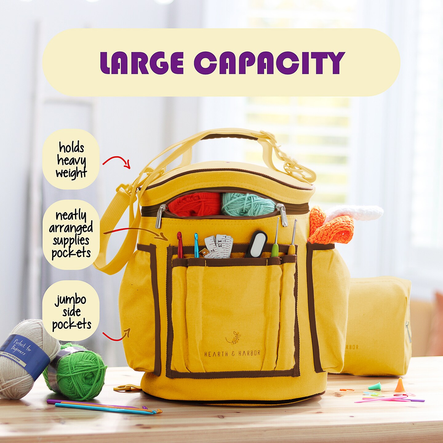 Hearth &#x26; Harbor Crochet Bag Organizer