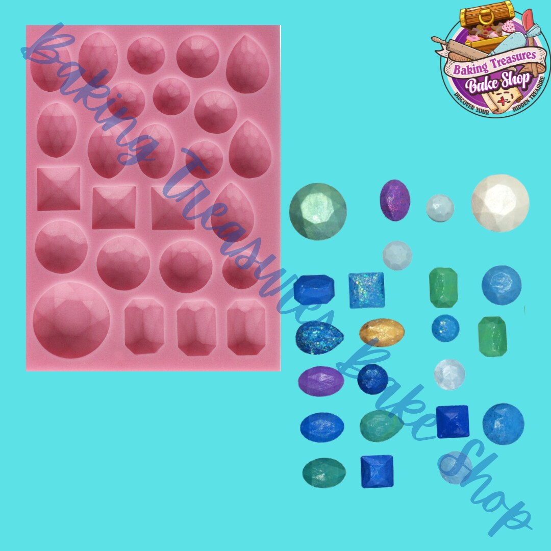 Jewels, Diamond &#x26; Gems silicone mold